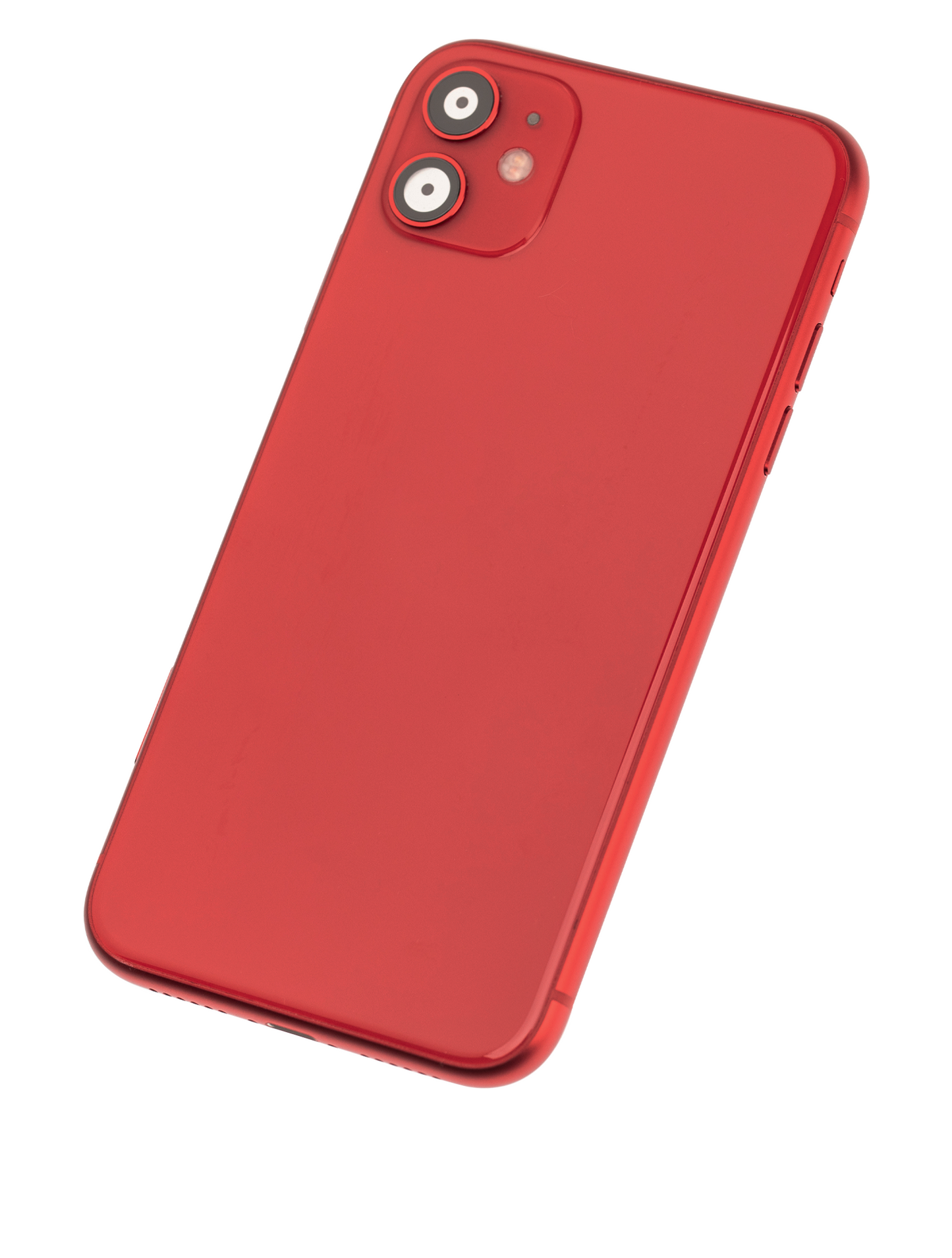 Back Housing W/ Small Components Pre-Installed For iPhone 11 (Used OEM Pull: Grade C) (Red)