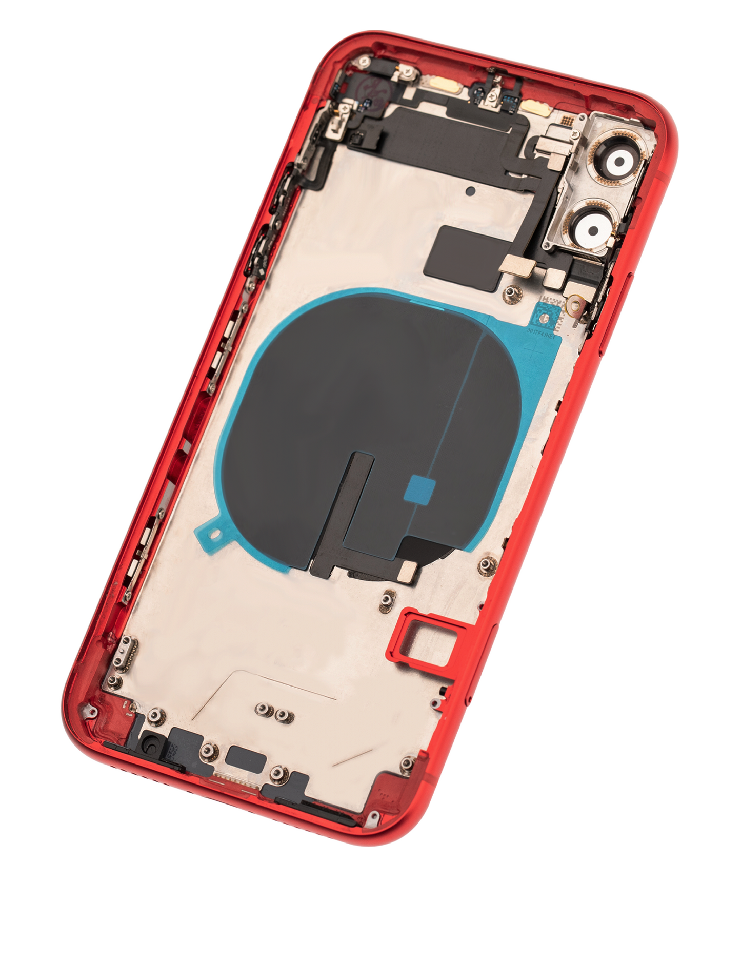 Back Housing W/ Small Components Pre-Installed For iPhone 11 (Used OEM Pull: Grade C) (Red)