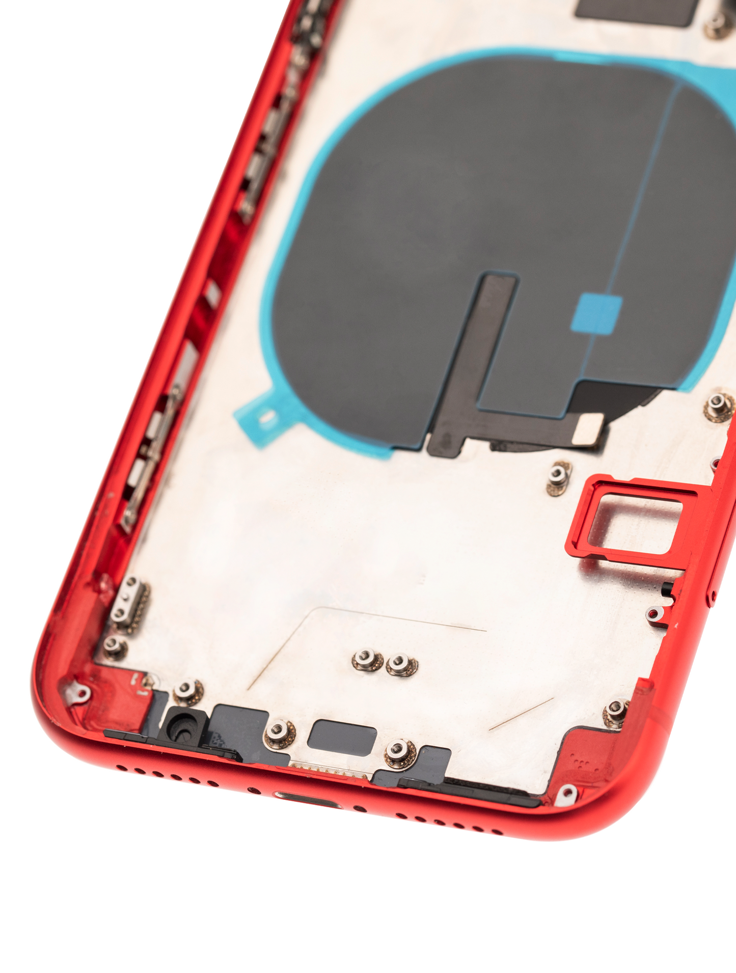 Back Housing W/ Small Components Pre-Installed For iPhone 11 (Used OEM Pull: Grade C) (Red)
