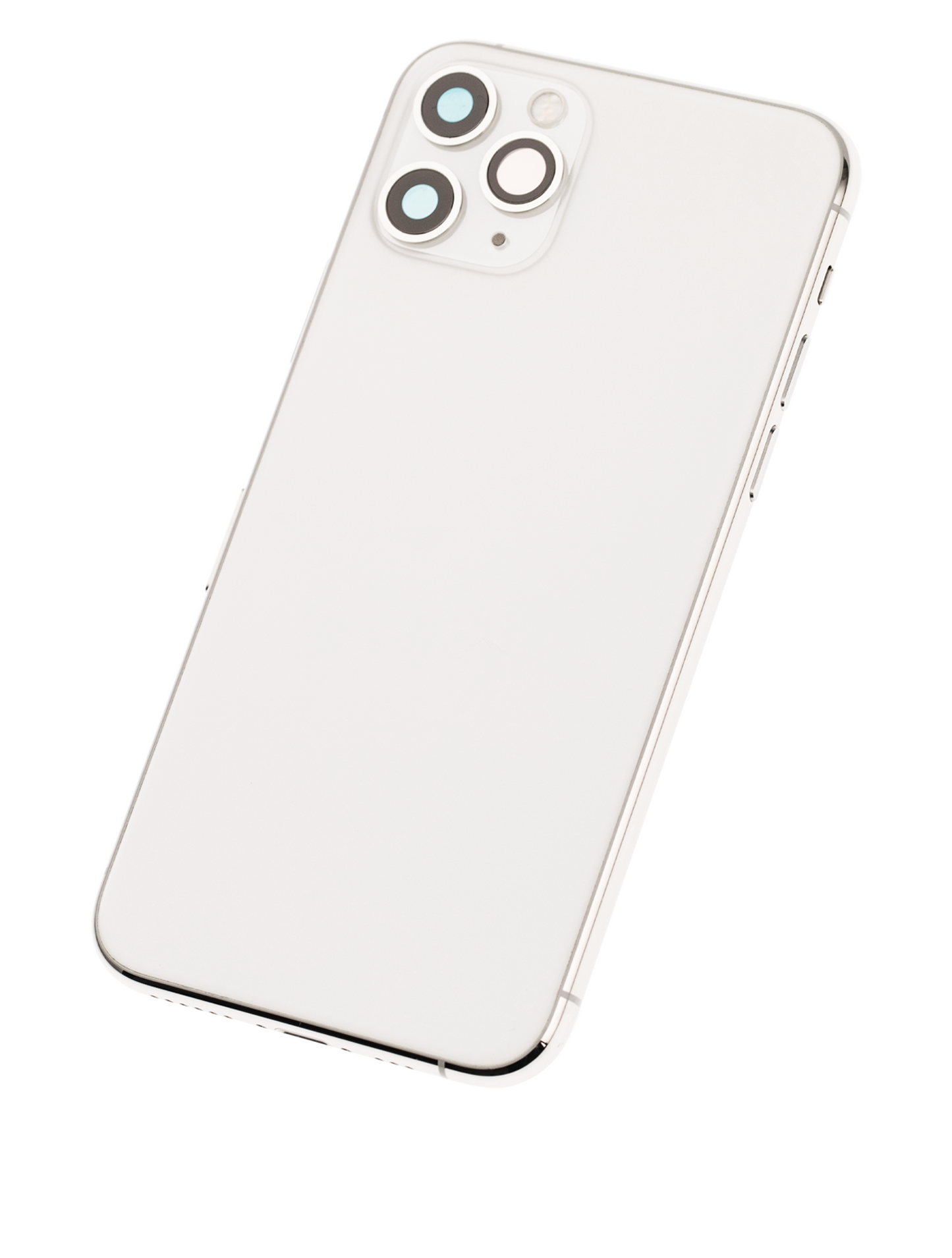 Back Housing W/ Small Components Pre-Installed For iPhone 11 Pro (Used OEM Pull: Grade A) (Silver)
