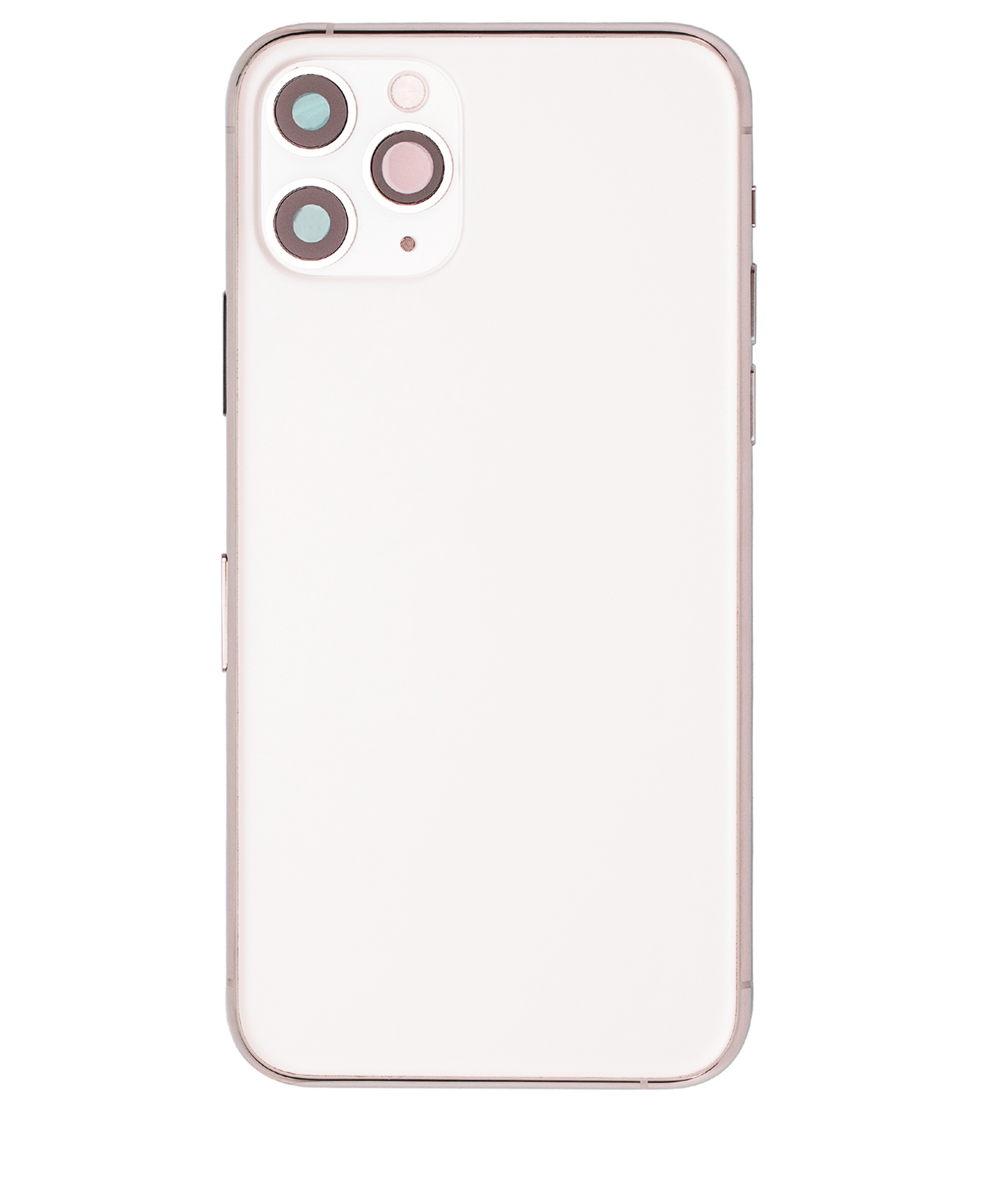 Back Housing W/ Small Components Pre-Installed For iPhone 11 Pro (Used OEM Pull: Grade A) (Silver)