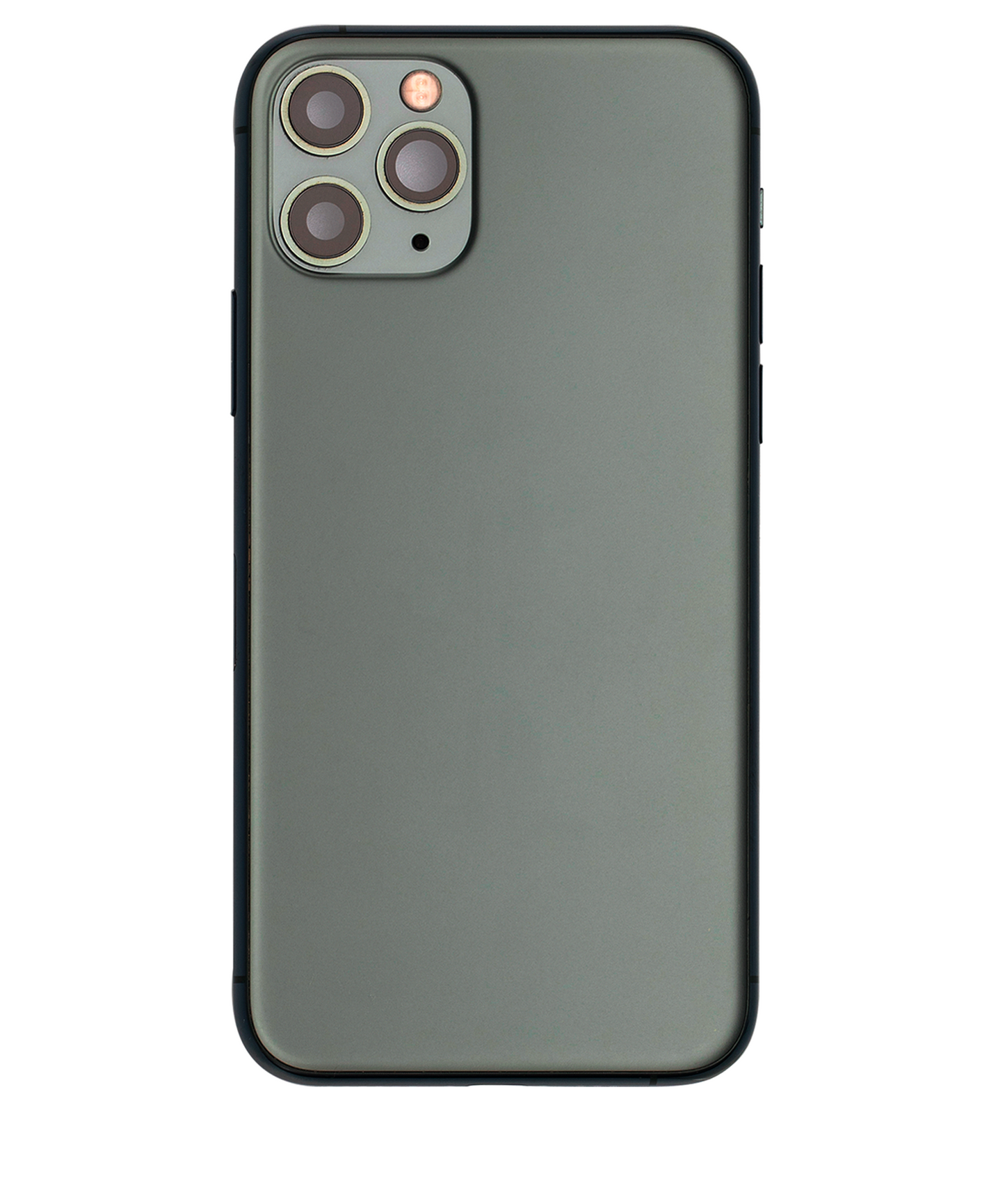 Back Housing W/ Small Components Pre-Installed For iPhone 11 Pro (Used OEM Pull: Grade A) (Matte Midnight Green)