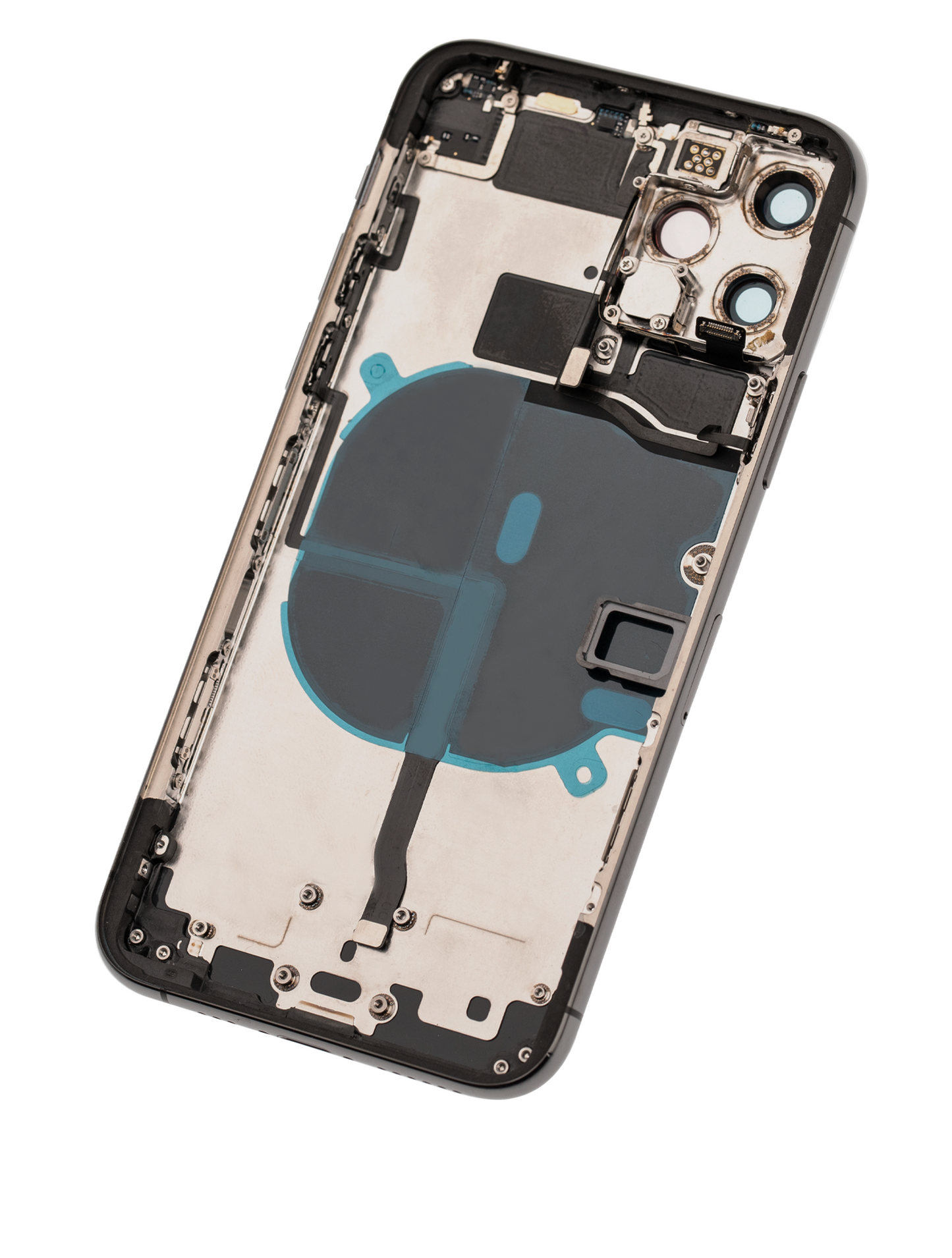 Back Housing W/ Small Components Pre-Installed For iPhone 11 Pro (Used OEM Pull: Grade B) (Matte Space Gray)