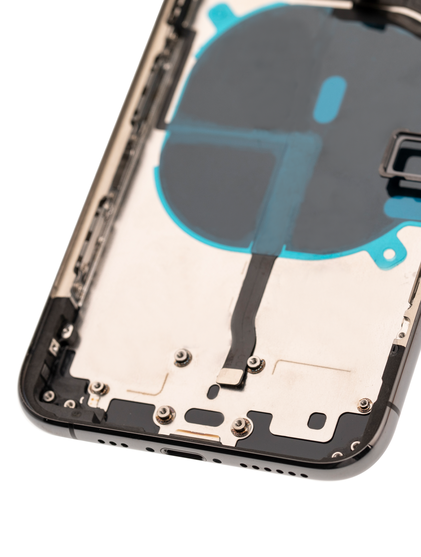 Back Housing W/ Small Components Pre-Installed For iPhone 11 Pro (Used OEM Pull: Grade B) (Matte Space Gray)
