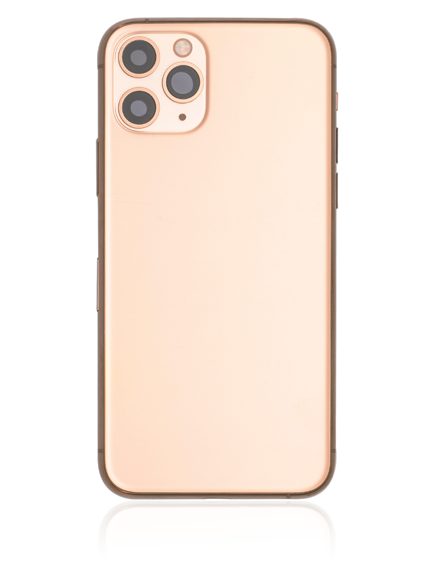 Back Housing W/ Small Components Pre-Installed For iPhone 11 Pro (Used OEM Pull: Grade B) (Gold)