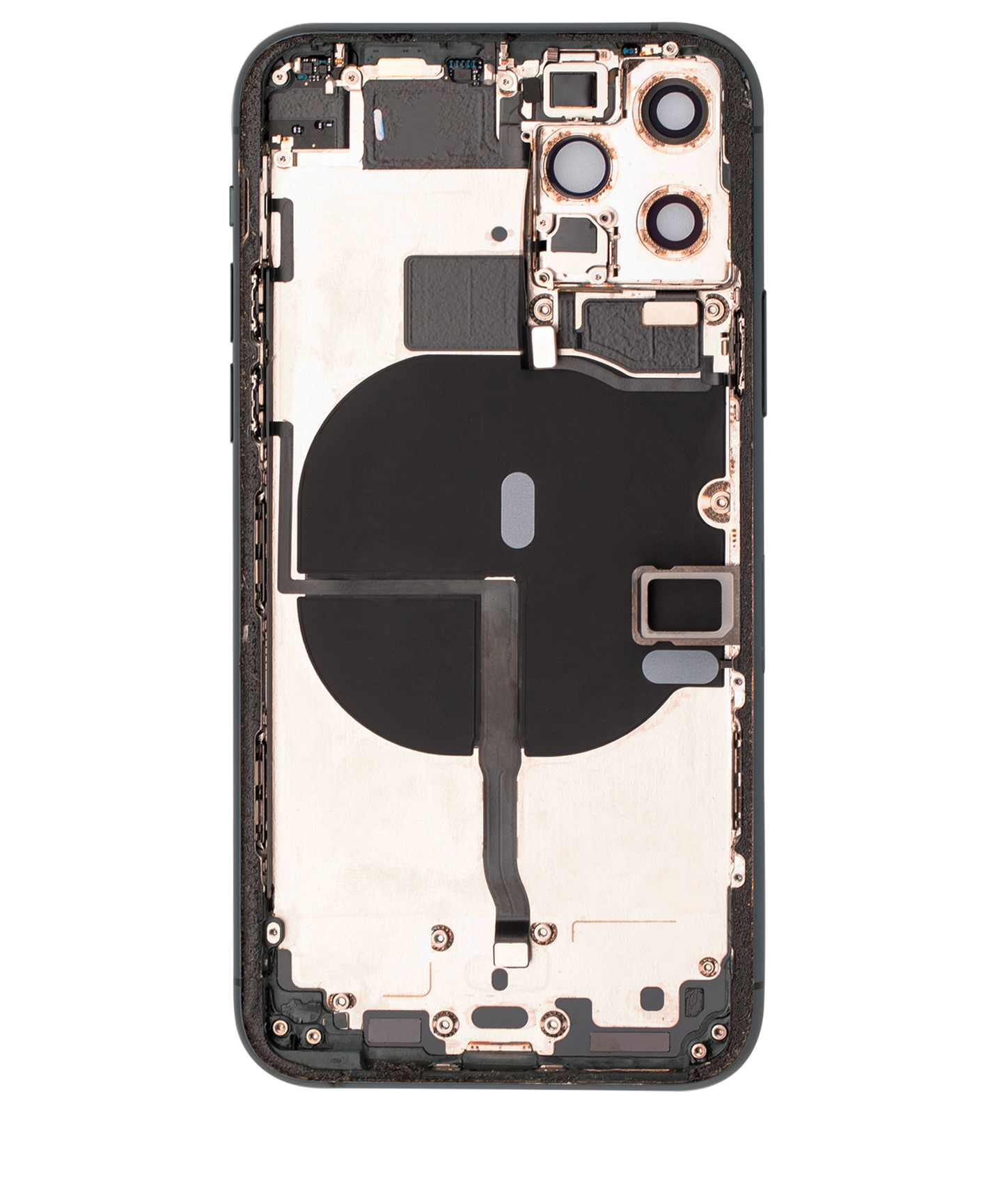 Back Housing W/ Small Components Pre-Installed For iPhone 11 Pro (Used OEM Pull: Grade B) (Midnight Green)