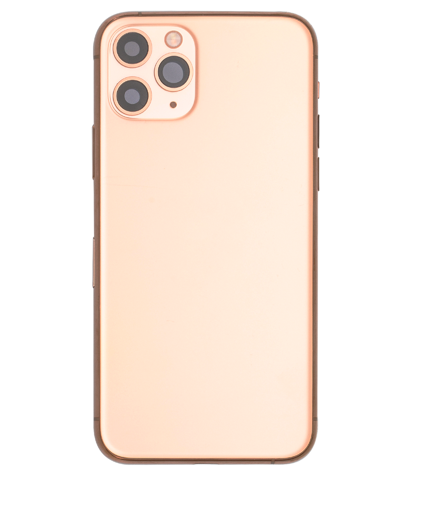 Back Housing W/ Small Components Pre-Installed For iPhone 11 Pro (Used OEM Pull: Grade C) (Matte Gold)