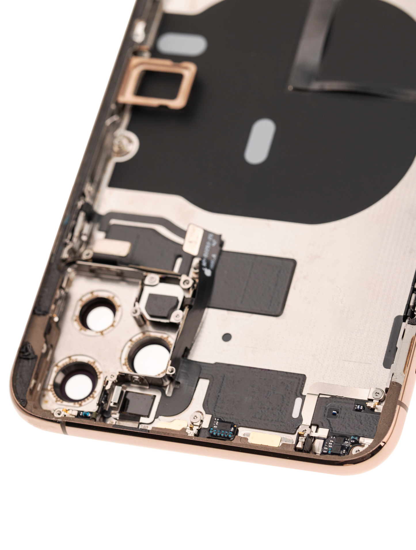 Back Housing W/ Small Parts For iPhone 11 Pro Max (Used OEM Pull: Grade A) (Gold)