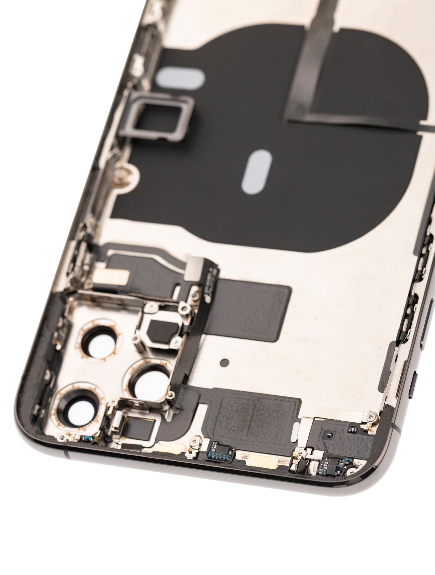 Back Housing W/ Small Parts For iPhone 11 Pro Max (Used OEM Pull: Grade B) (Space Gray)