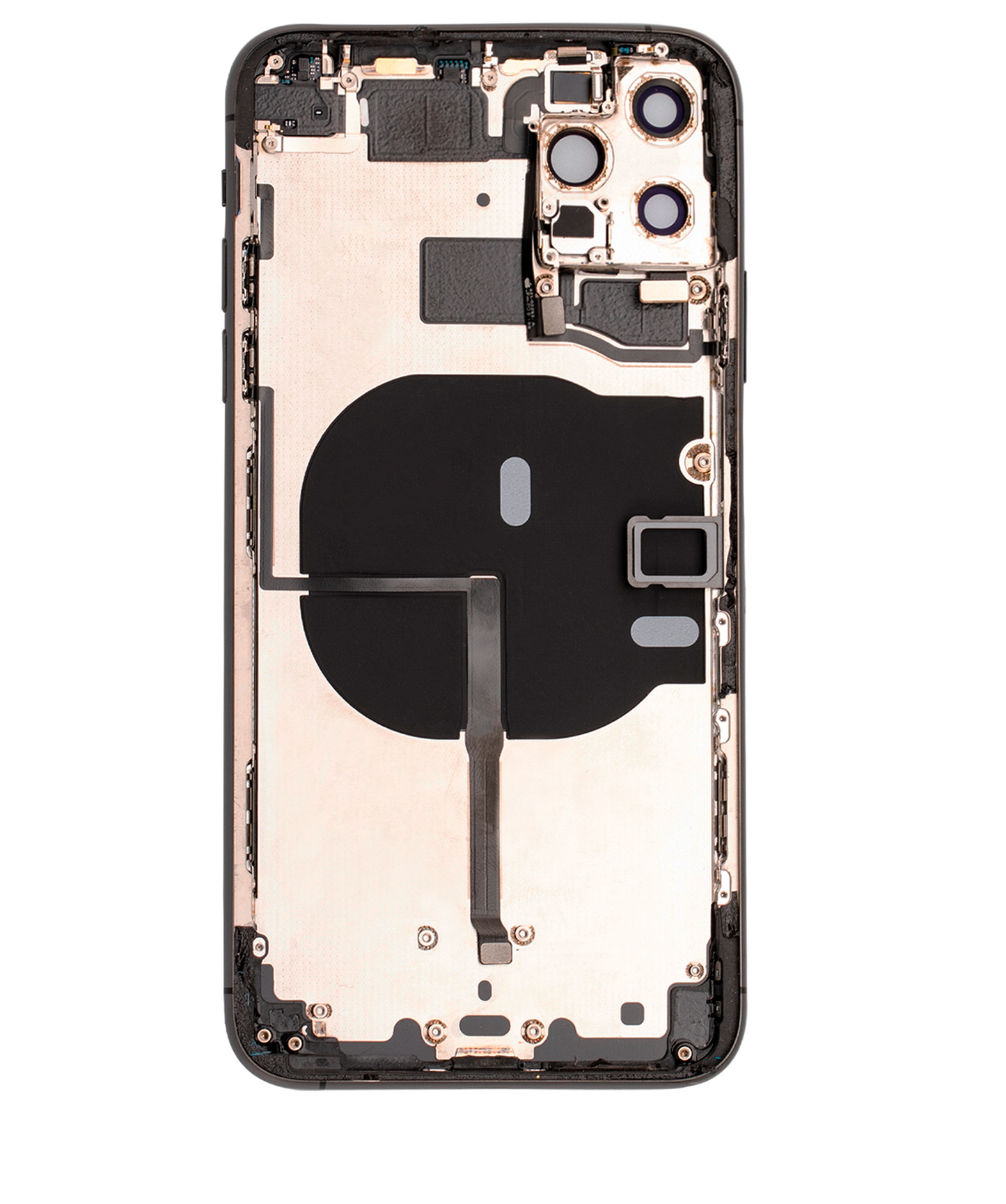 Back Housing W/ Small Parts For iPhone 11 Pro Max (Used OEM Pull: Grade B) (Space Gray)