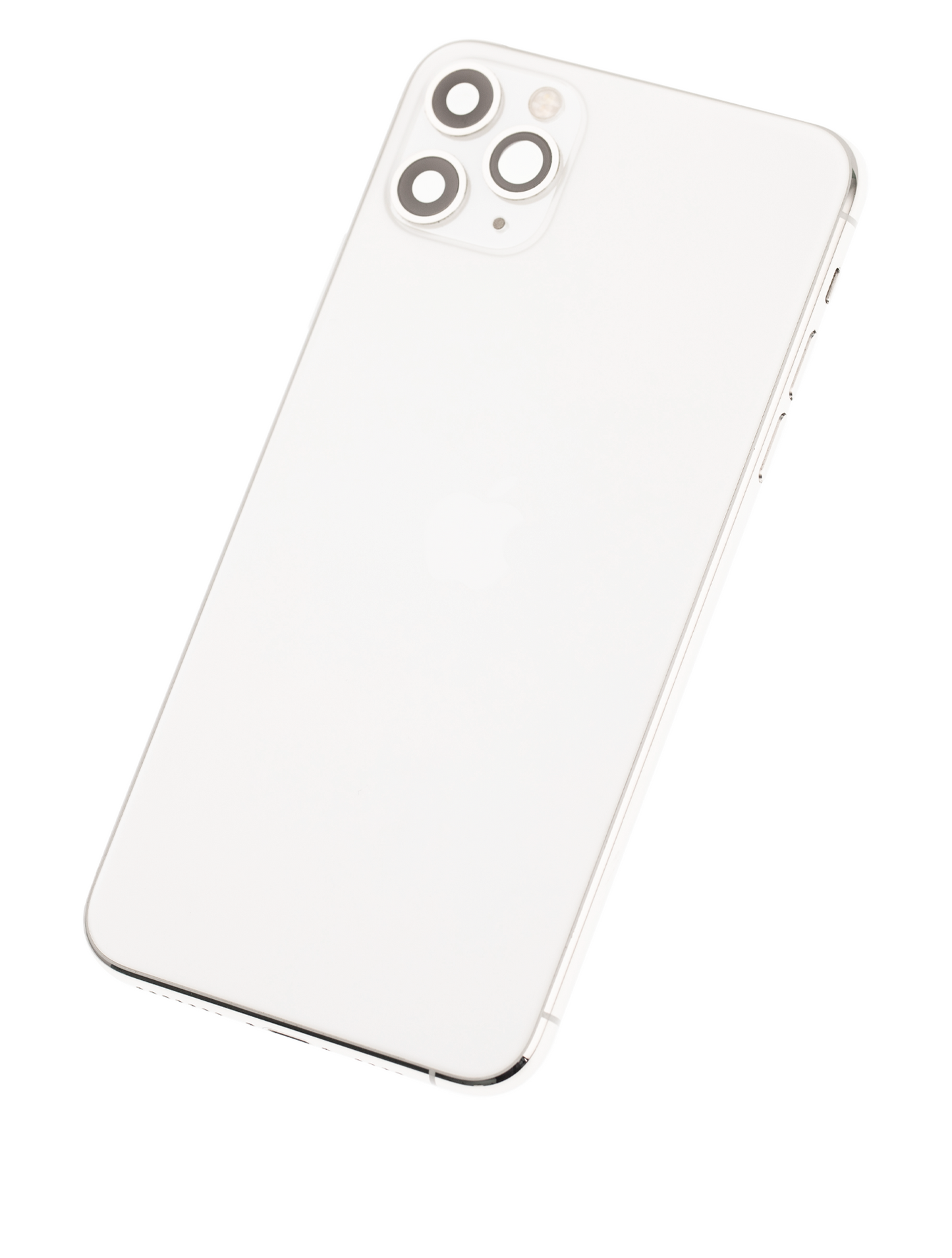 Back Housing W/ Small Components Pre-Installed For iPhone 11 Pro Max (Used OEM Pull: Grade B) (Silver)