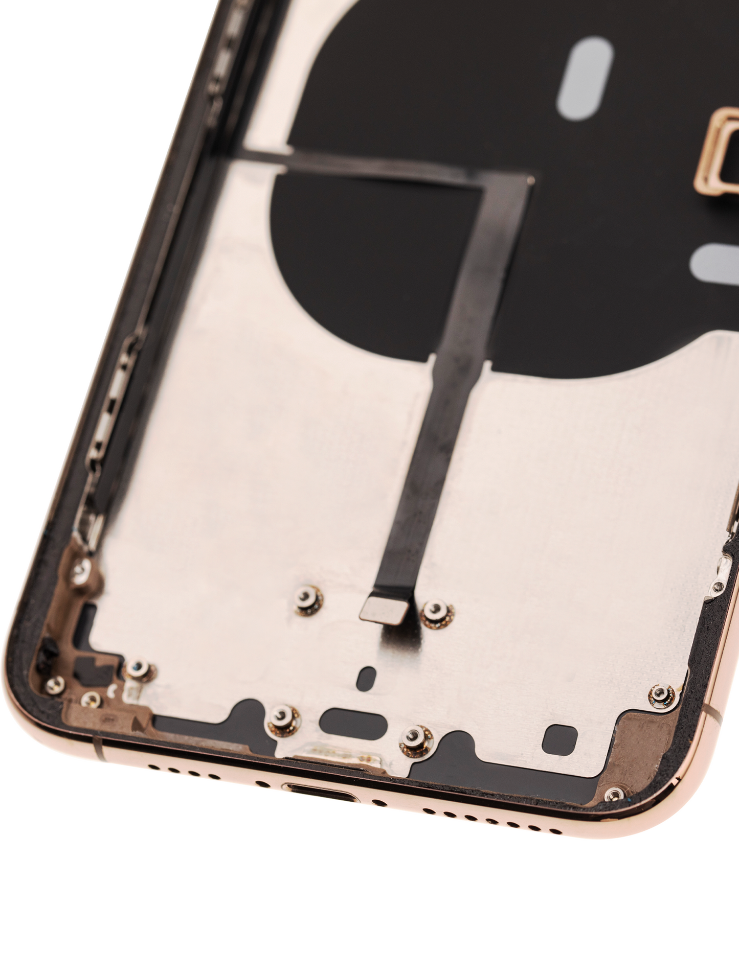 Back Housing W/ Small Parts For iPhone 11 Pro Max (Used OEM Pull: Grade B) (Gold)