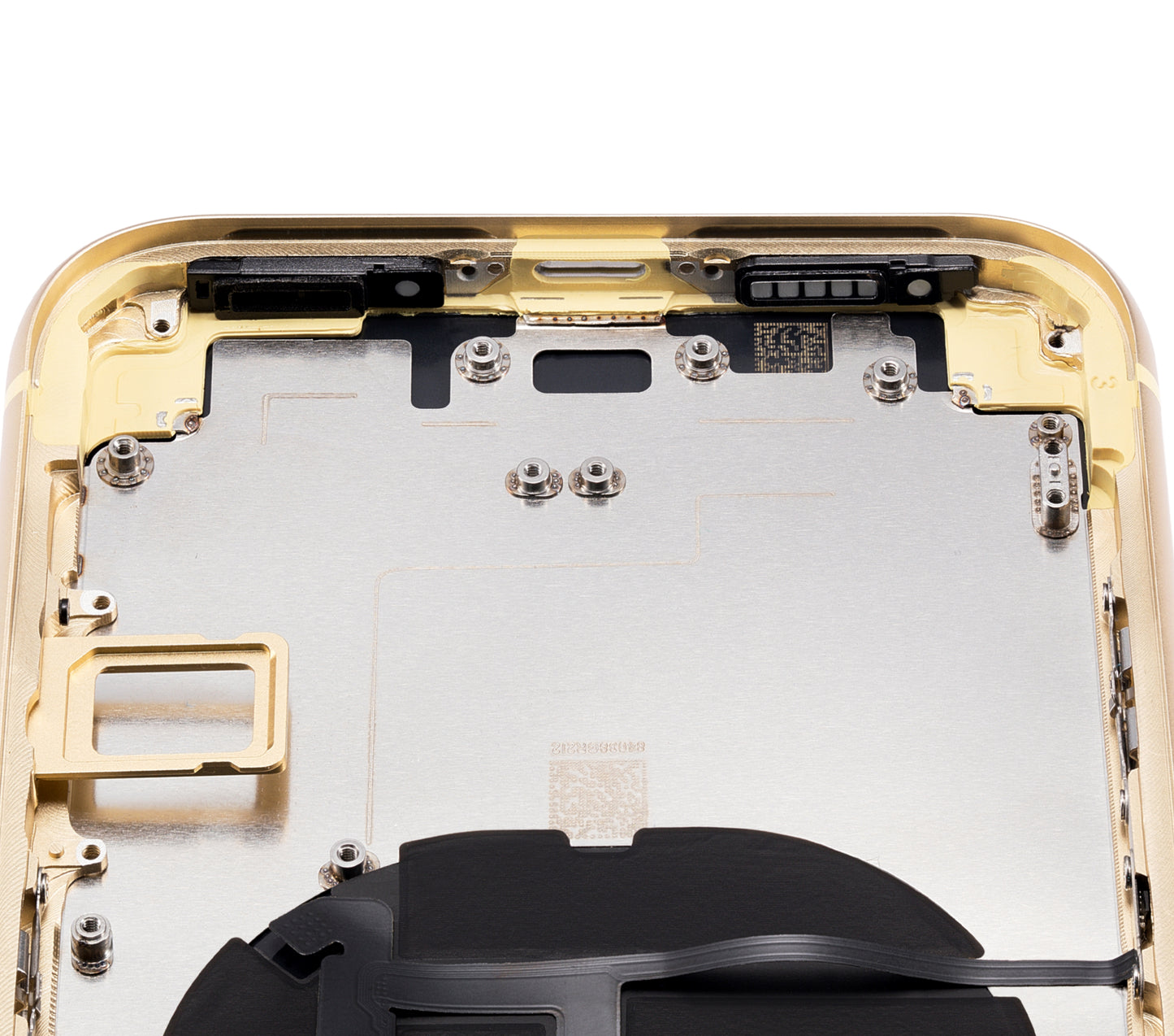Back Housing W/ Small Components Pre-Installed For iPhone XR (No Logo) (Aftermarket Plus) (Yellow)