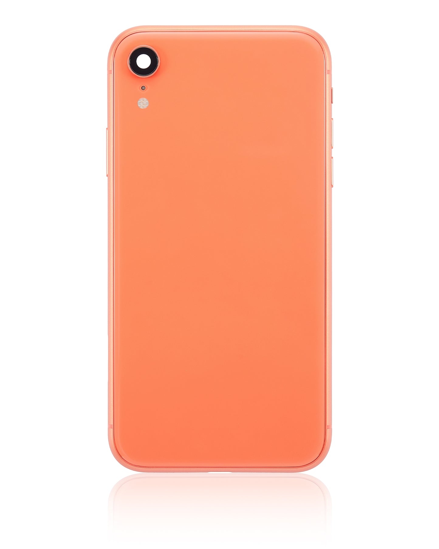 Back Housing W/ Small Components Pre-Installed For iPhone XR (No Logo) (Aftermarket Plus) (Coral)
