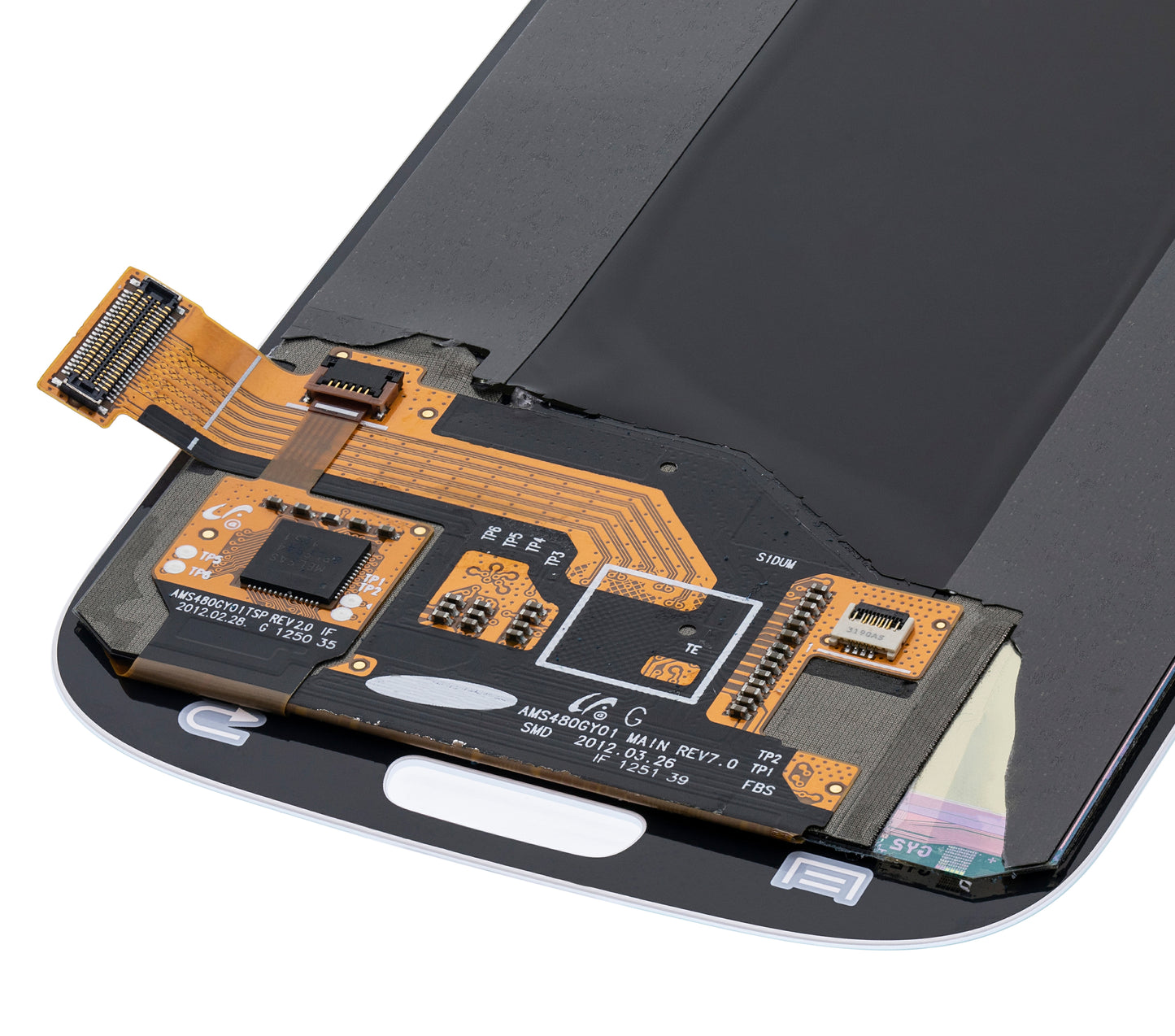 LCD Assembly Without Frame For Samsung Galaxy S3 (Refurbished) (White)