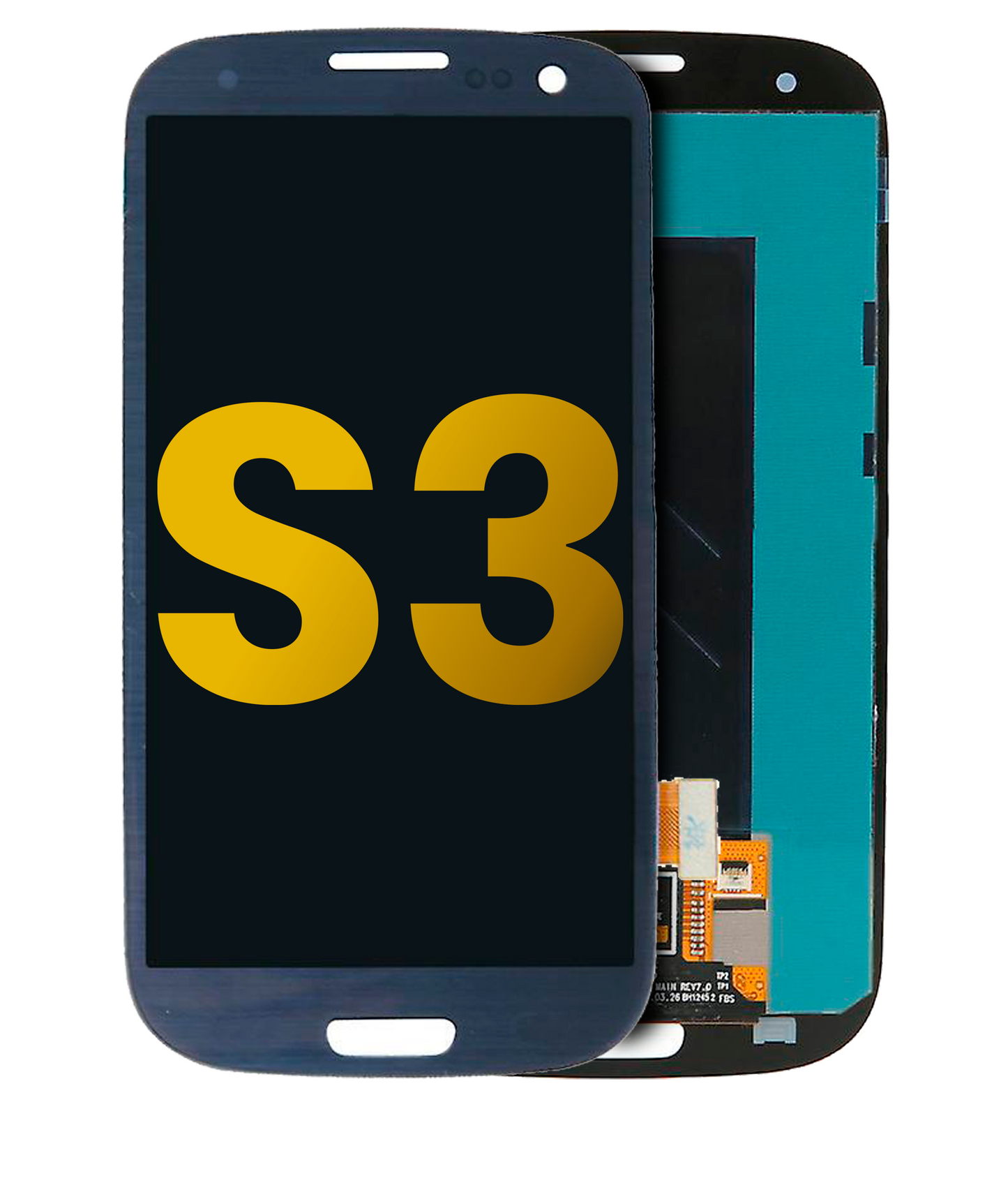 LCD Assembly Without Frame For Samsung Galaxy S3 (Refurbished) (Blue)