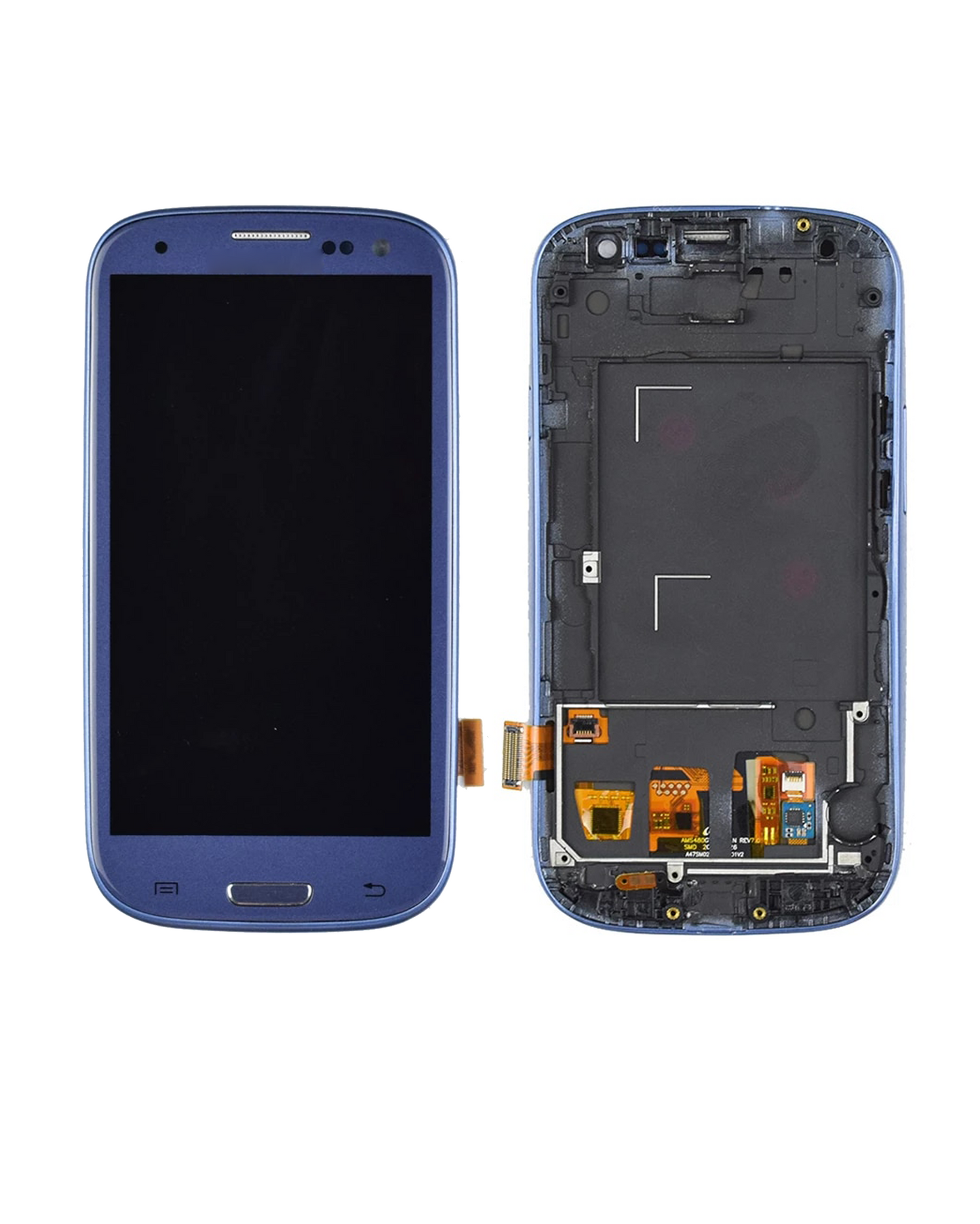 LCD Assembly With Frame For Samsung Galaxy S3 (i535 / S968C) (Verizon / Straight Talk) (Refurbished) (Blue)