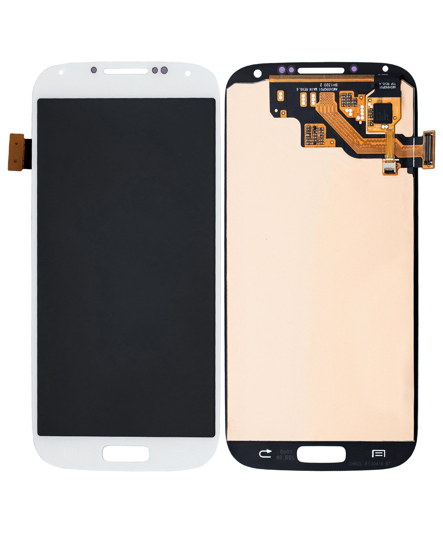 OLED Assembly Without Frame For Samsung Galaxy S4 (Refurbished) (White)