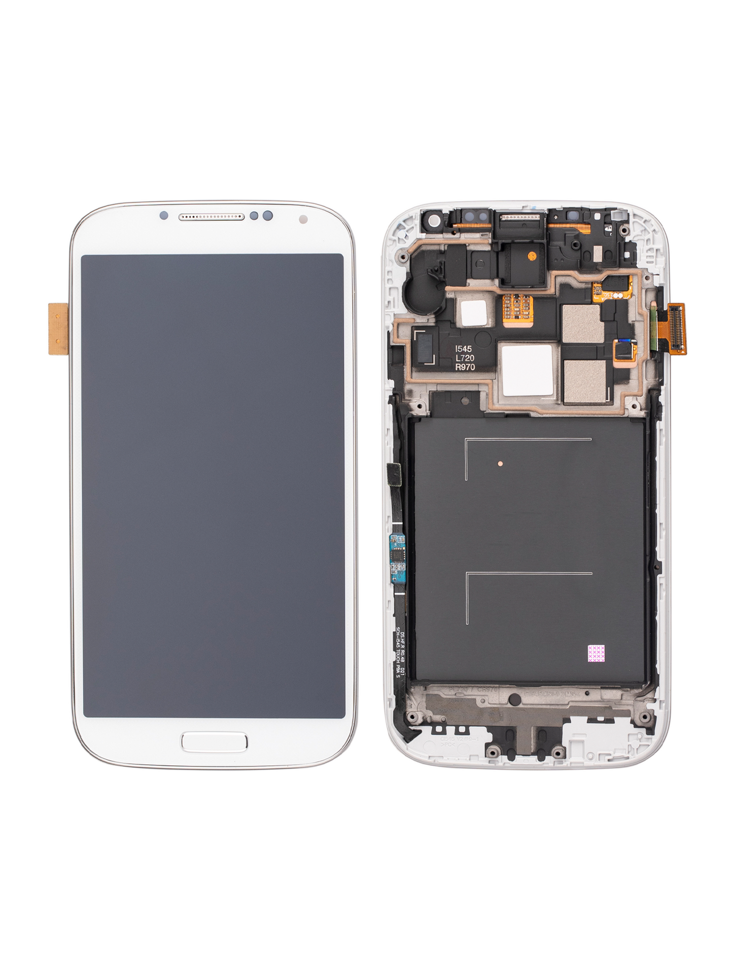 OLED Assembly With Frame For Samsung Galaxy S4 (I545 / L720 / R970) (Verizon & Sprint) (Refurbished) (White)