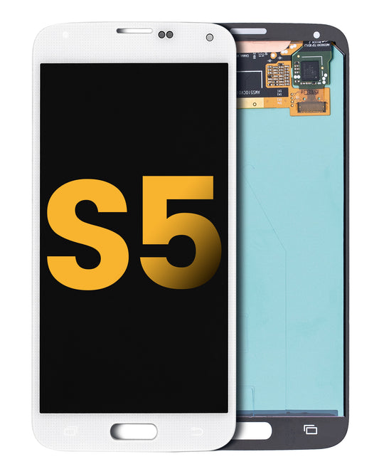 OLED Assembly Without Frame For Samsung Galaxy S5 (Refurbished) (White)