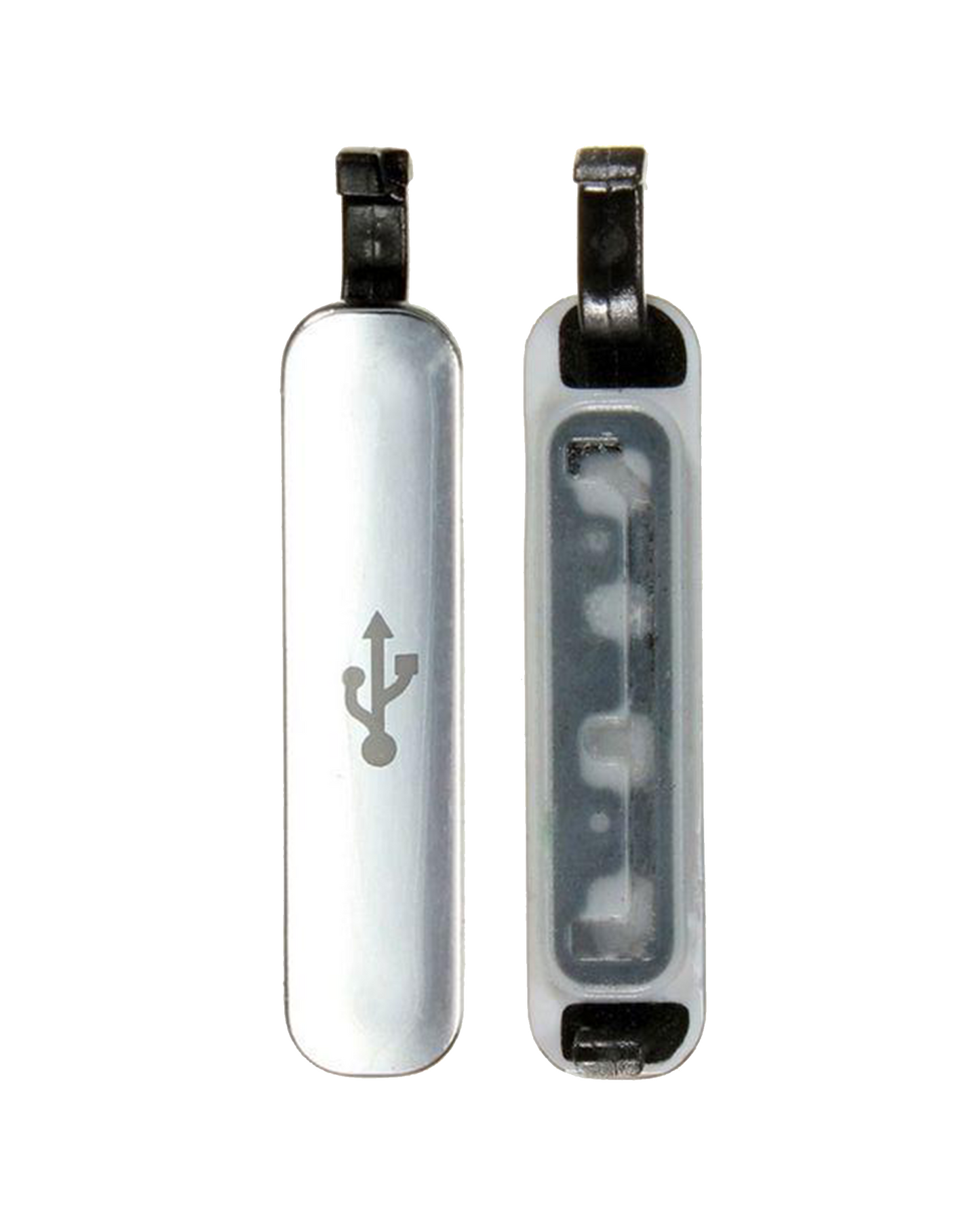 Charging Port Cover For Samsung Galaxy S5 (Silver)