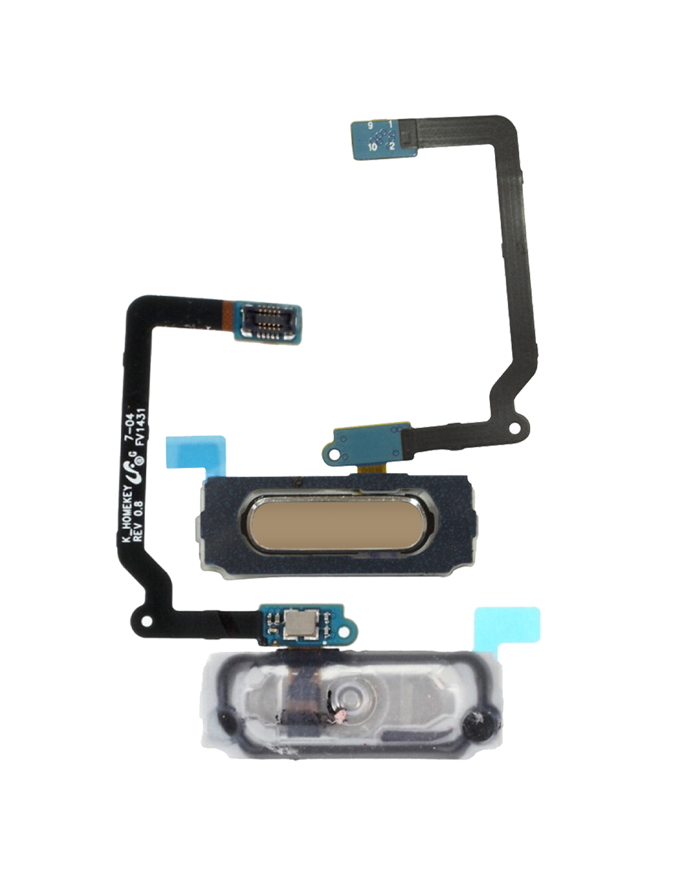 Home Button With Flex Cable For Samsung Galaxy S5 (Gold)