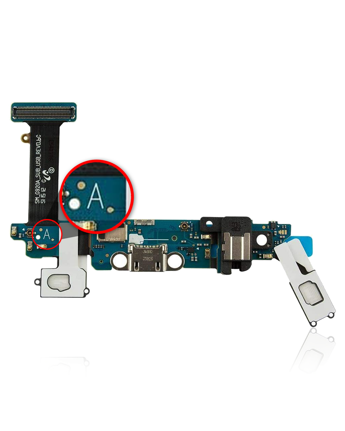 Charging Port Flex Cable For Samsung Galaxy S6 (G920A / G920W8) (AT&T / Bell Canada)
