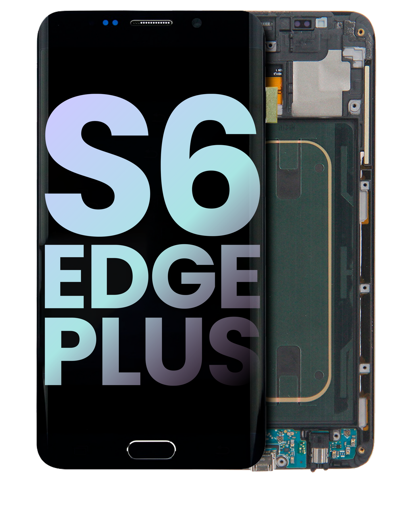 LCD Assembly With Frame For Samsung Galaxy S6 Edge Plus (Service Pack) (Verizon) (Black Sapphire)