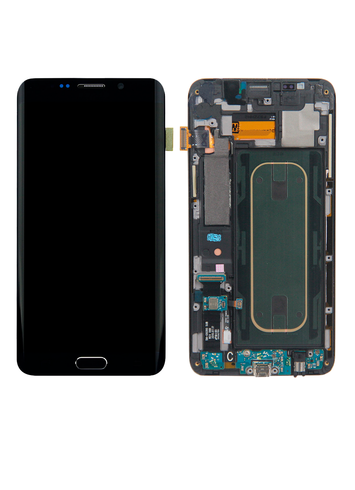 OLED Assembly With Frame For Samsung Galaxy S6 Edge Plus (AT&T / T-Mobile / International) (Service Pack) (Black Sapphire)