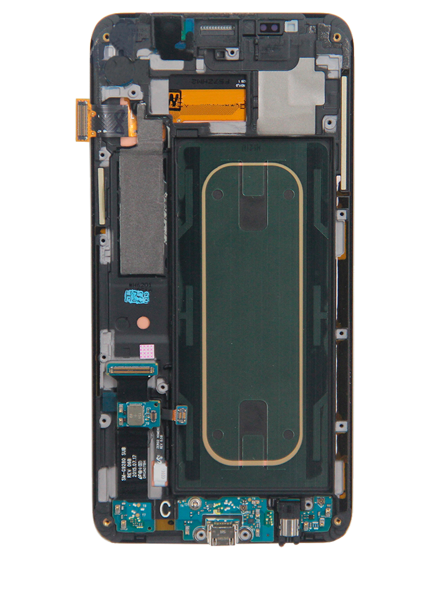 OLED Assembly With Frame For Samsung Galaxy S6 Edge Plus (AT&T / T-Mobile / International) (Service Pack) (Gold Platinum)