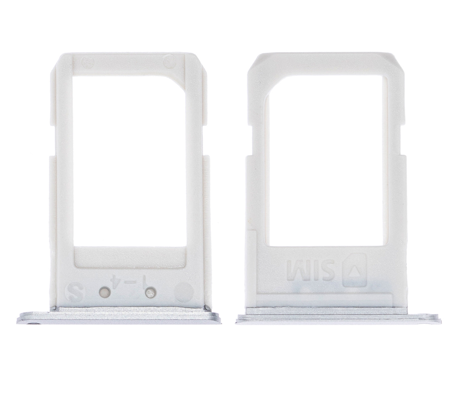 Sim Card Tray For Samsung Galaxy S6 Edge Plus (White Pearl / Silver)