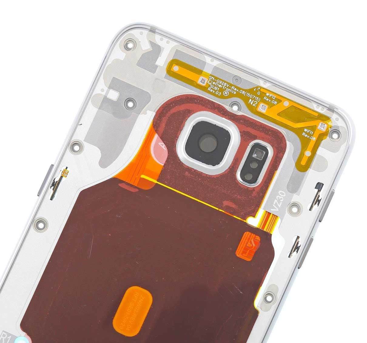 Mid-Frame Housing For Samsung Galaxy S6 Edge Plus (With Small Parts) (White Pearl)