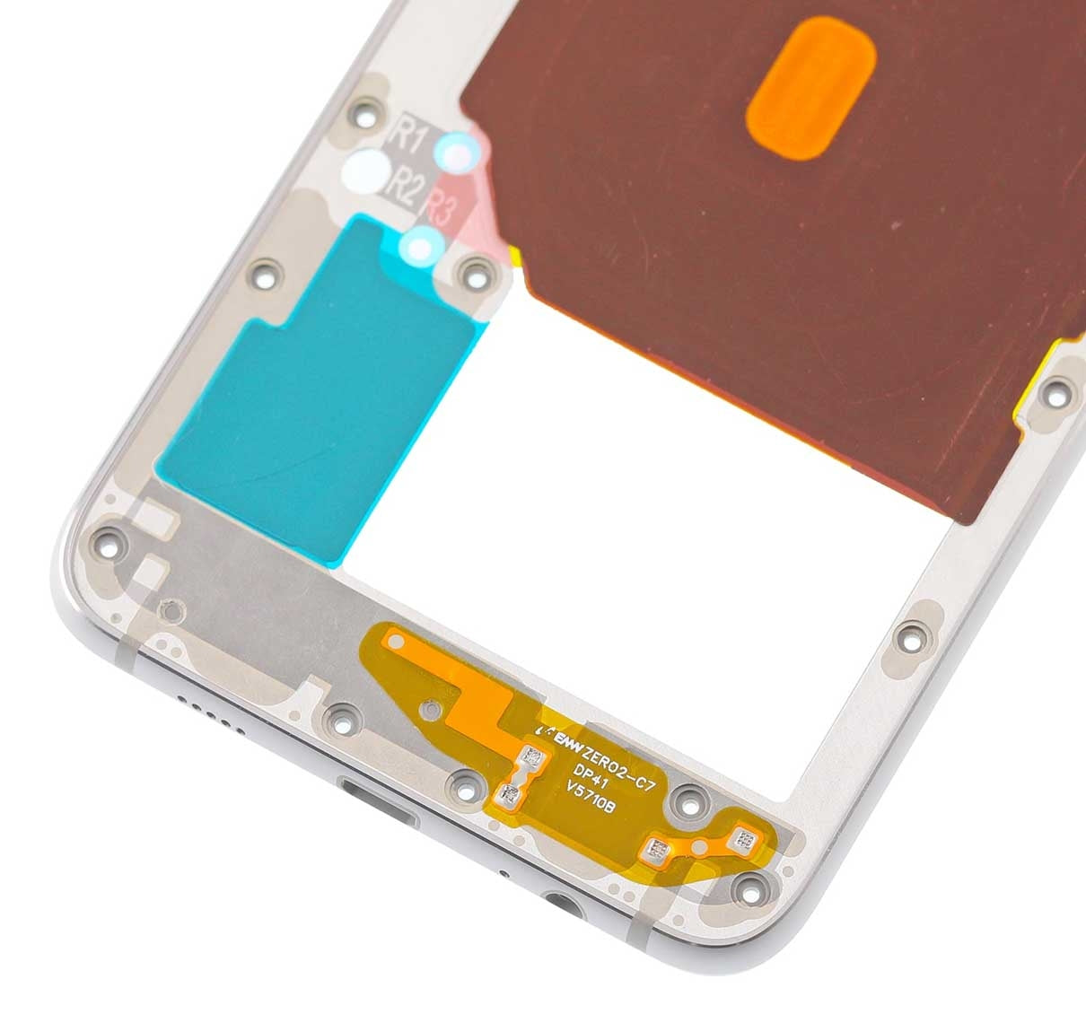 Mid-Frame Housing For Samsung Galaxy S6 Edge Plus (With Small Parts) (White Pearl)