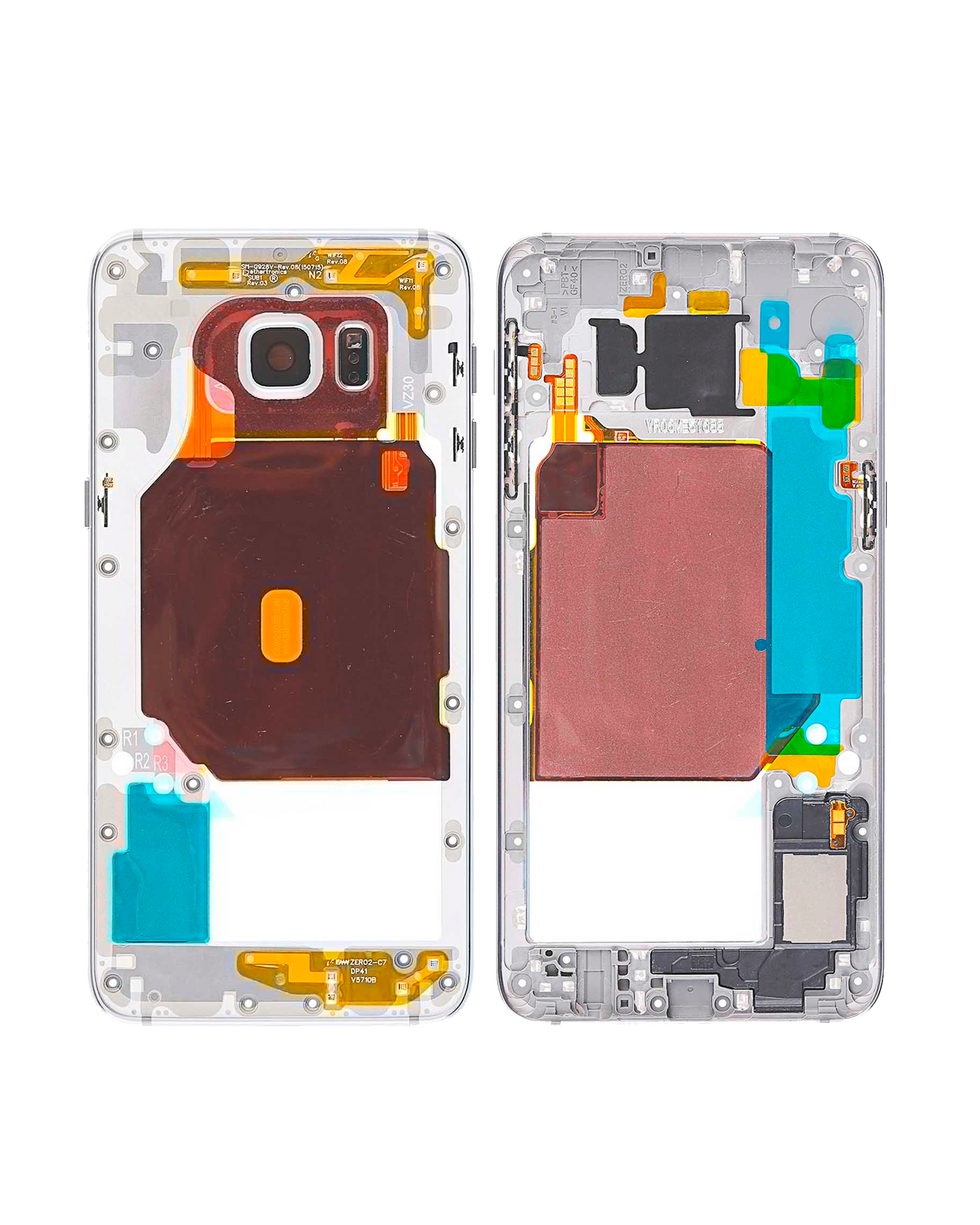 Mid-Frame Housing For Samsung Galaxy S6 Edge Plus (With Small Parts) (White Pearl)