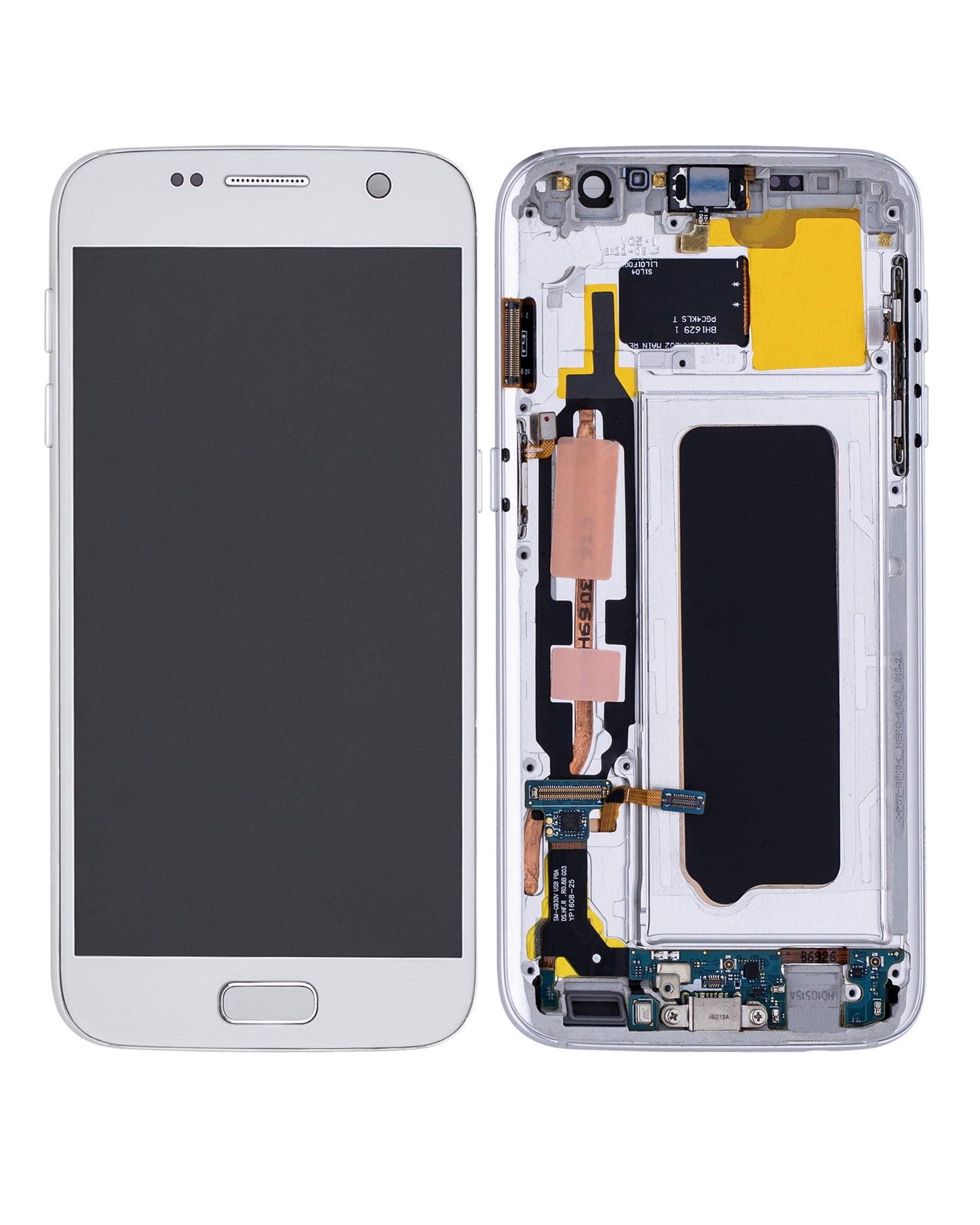 OLED Assembly With Frame For Samsung Galaxy S7 (Refurbished) (All US Models) (Silver Titanium)