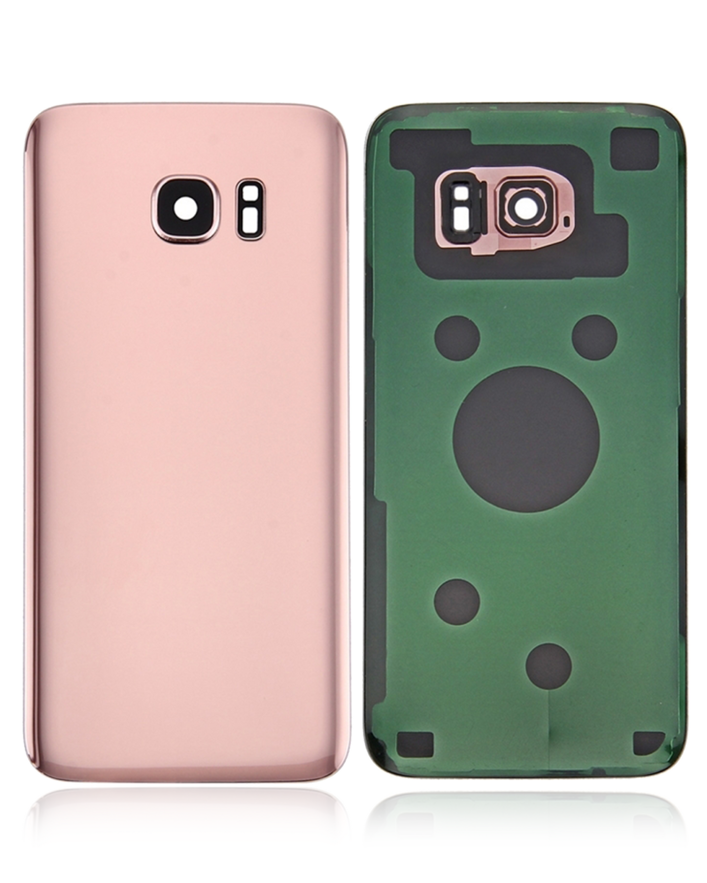 Back Cover Glass With Camera Lens For Samsung Galaxy S7 Edge (Service Pack) (Rose Pink)