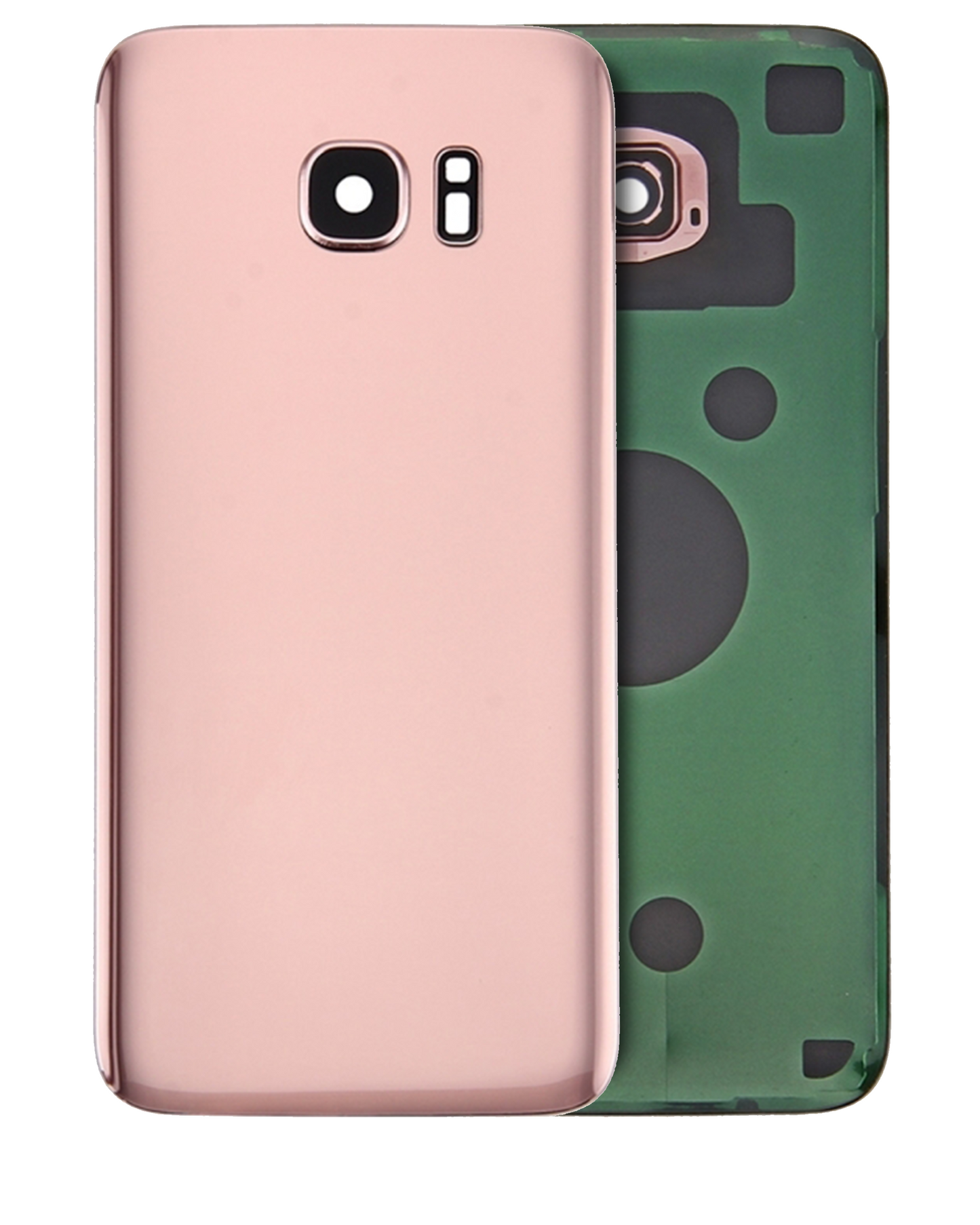 Back Cover Glass With Camera Lens For Samsung Galaxy S7 Edge (Service Pack) (Rose Pink)