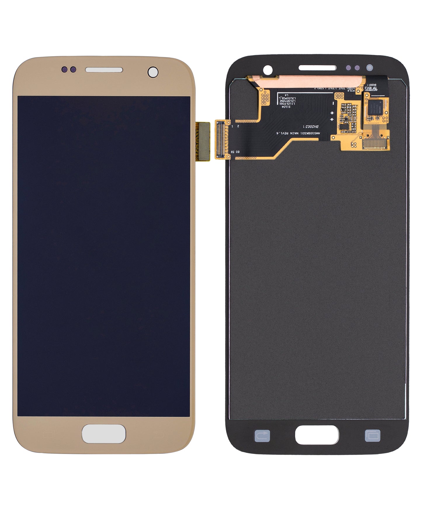 OLED Assembly Without Frame For Samsung Galaxy S7 (Refurbished) (Gold Platinum)