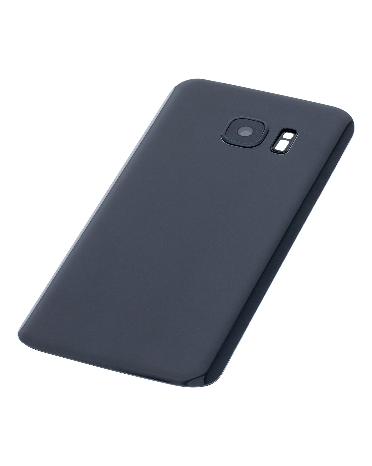 Back Cover Glass With Camera Lens For Samsung Galaxy S7 (No Logo) (Aftermarket Plus) (Black Onyx)