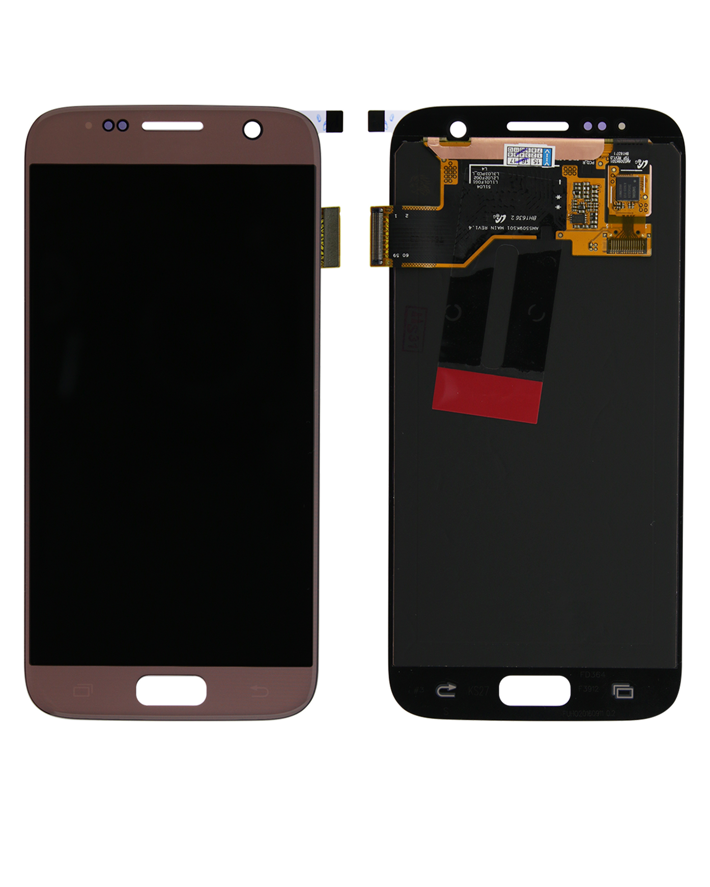 OLED Assembly Without Frame For Samsung Galaxy S7 (Service Pack) (Pink Gold)