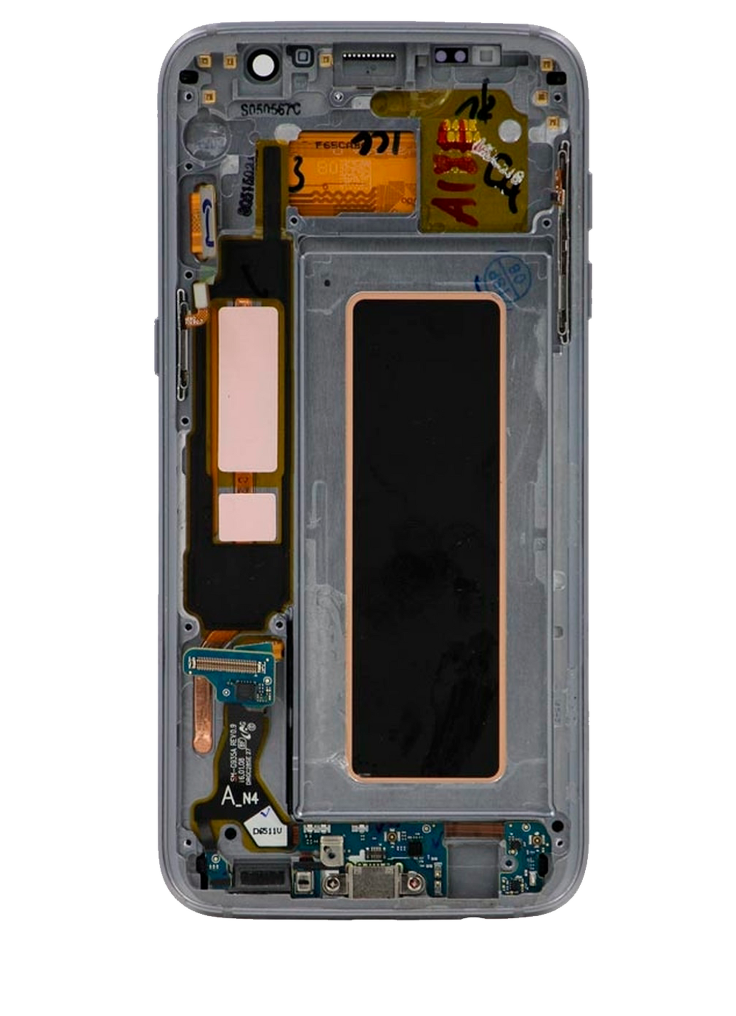 OLED Assembly With Frame For Samsung Galaxy S7 Edge (International / G935F) (Refurbished) (Black Onyx)