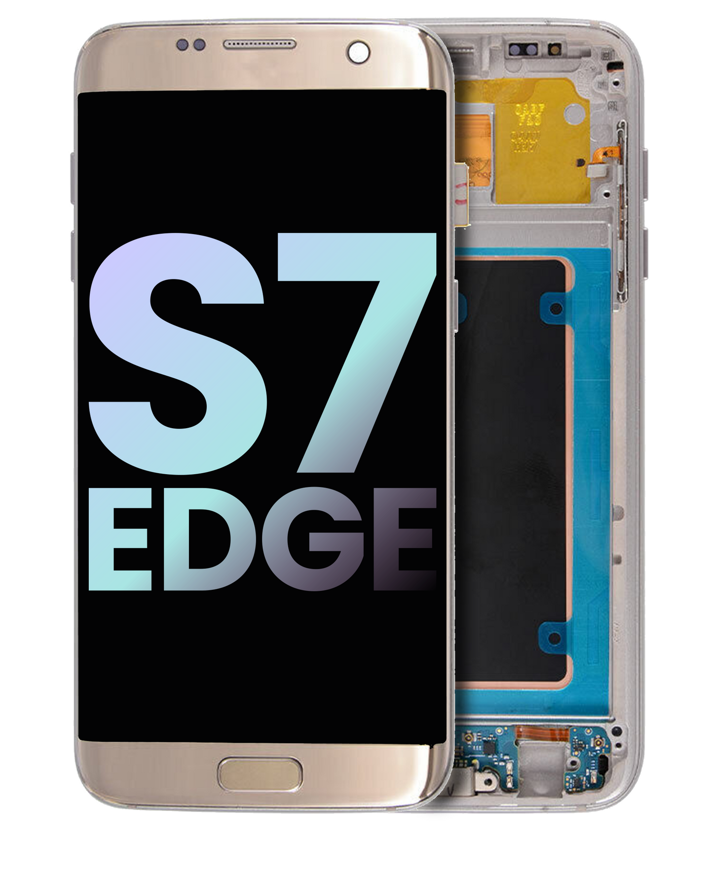 OLED Assembly With Frame For Samsung Galaxy S7 Edge (G935W8) (Service Pack) (Gold)