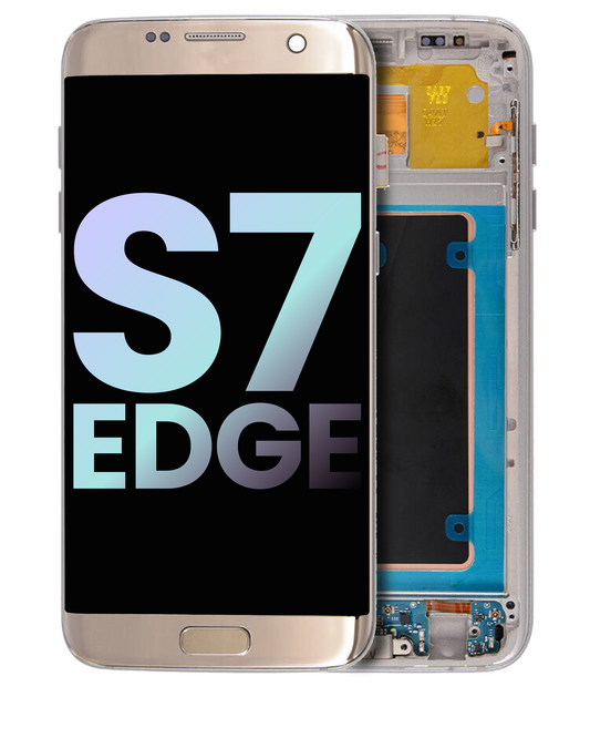 OLED Assembly With Frame For Samsung Galaxy S7 Edge (G935W8) (Service Pack) (Gold)