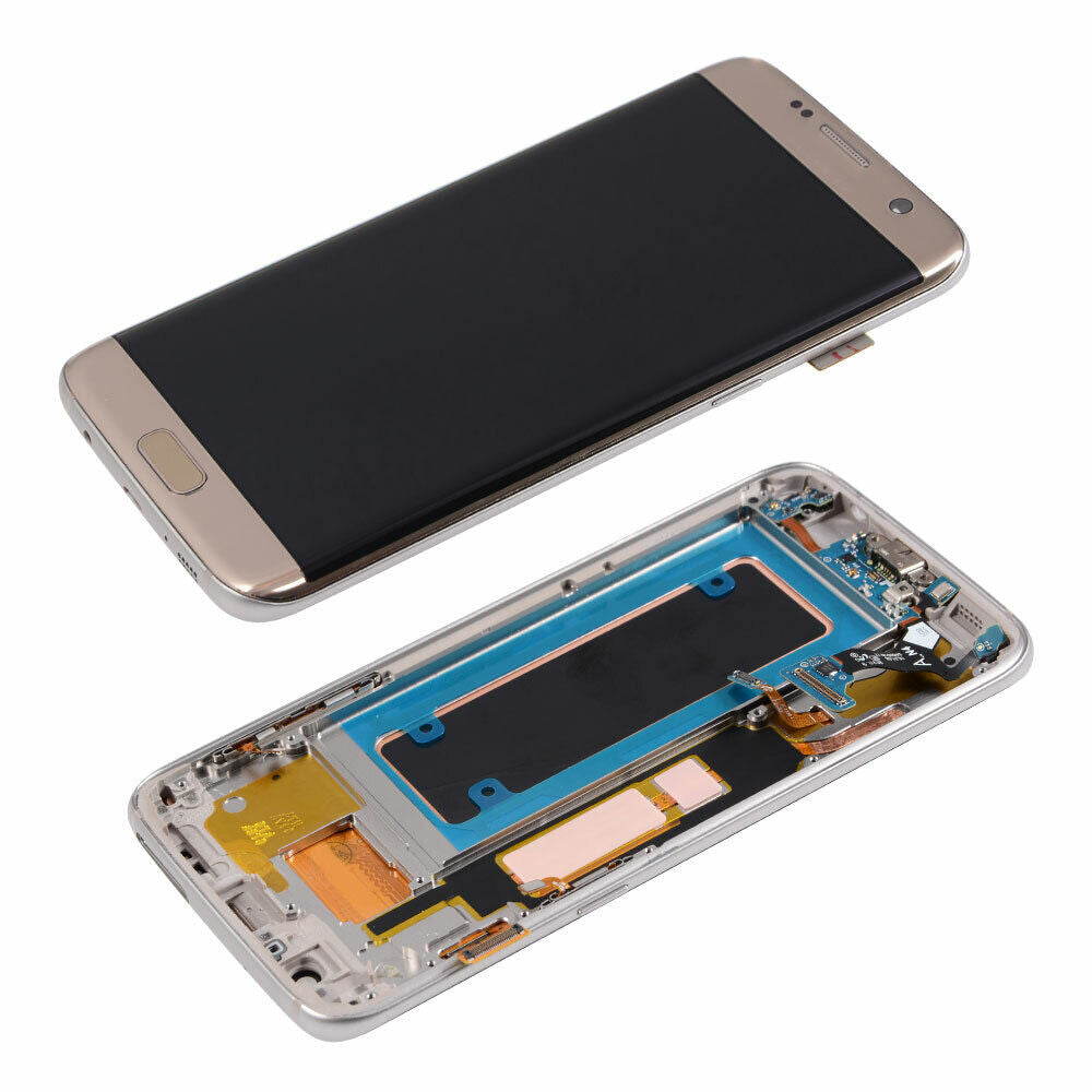 OLED Assembly With Frame For Samsung Galaxy S7 Edge (G935W8) (Service Pack) (Gold)