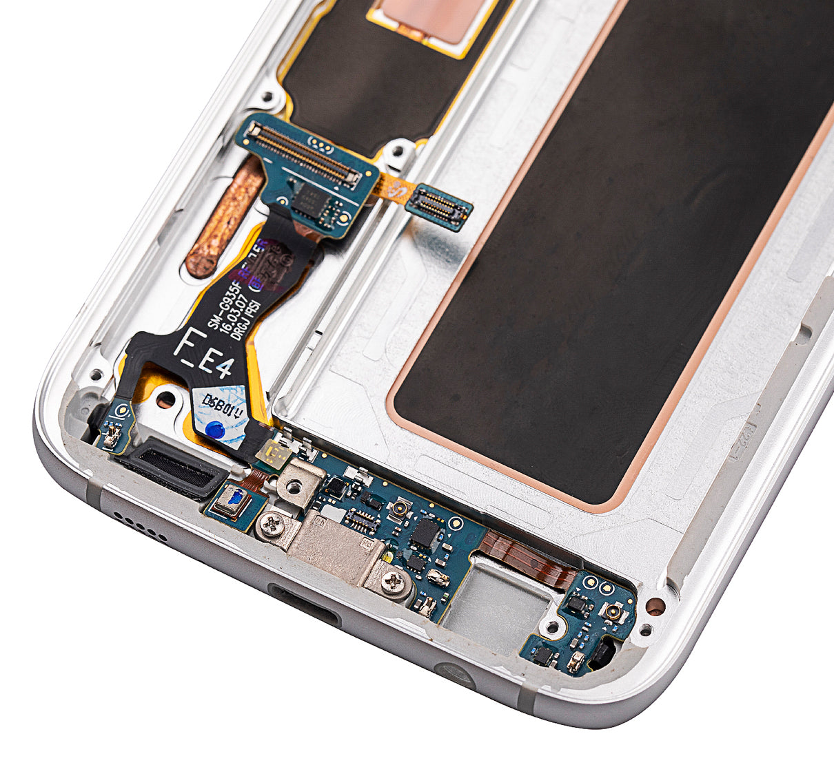 OLED Assembly With Frame For Samsung Galaxy S7 Edge (International / G935F) (Refurbished) (Silver)