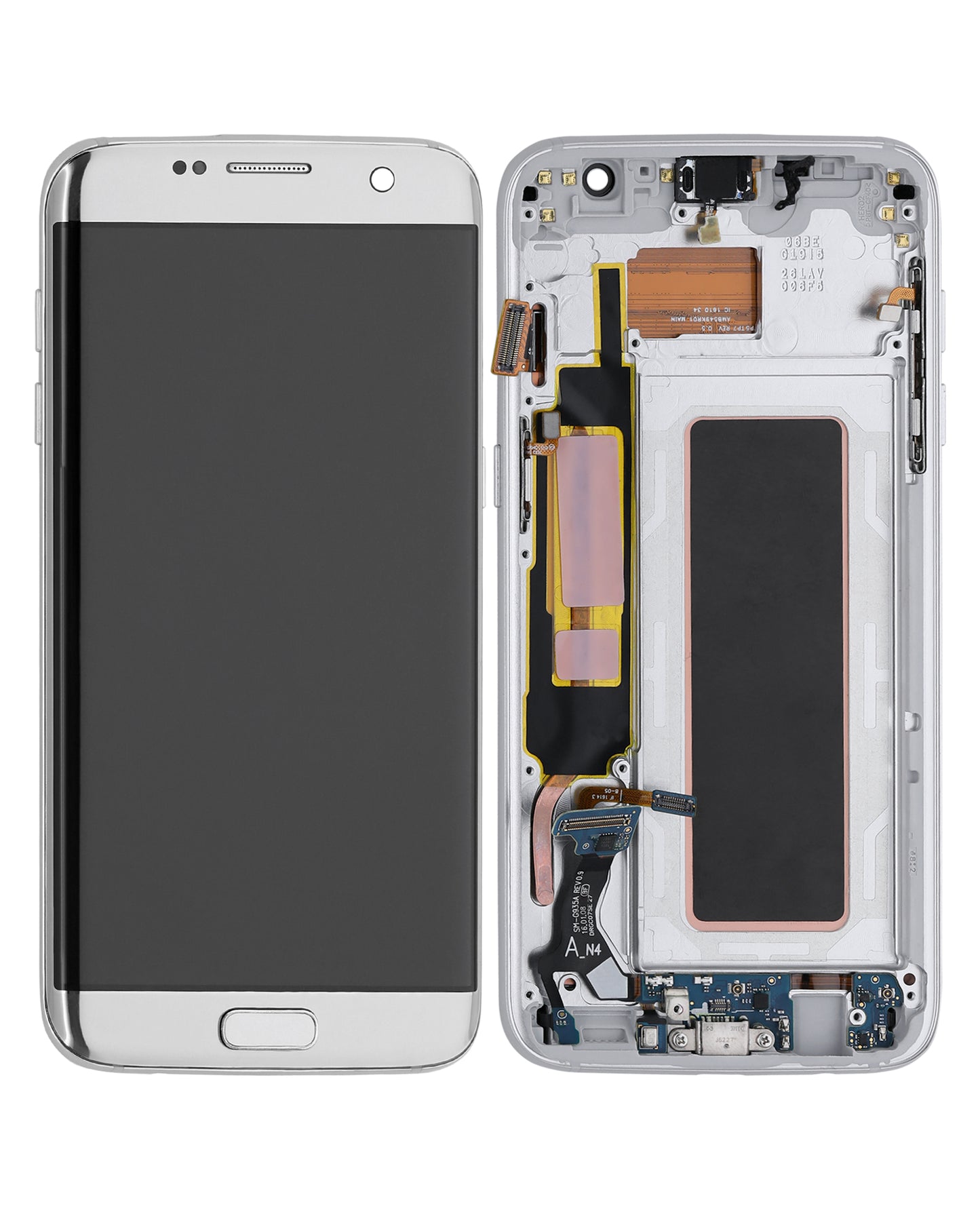 OLED Assembly With Frame For Samsung Galaxy S7 Edge G935A (North American Version) (Refurbished) (Silver)