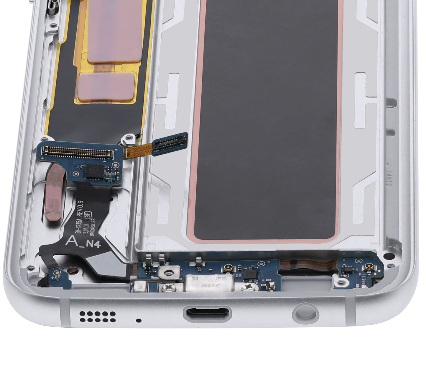 OLED Assembly With Frame For Samsung Galaxy S7 Edge G935A (North American Version) (Refurbished) (Silver)