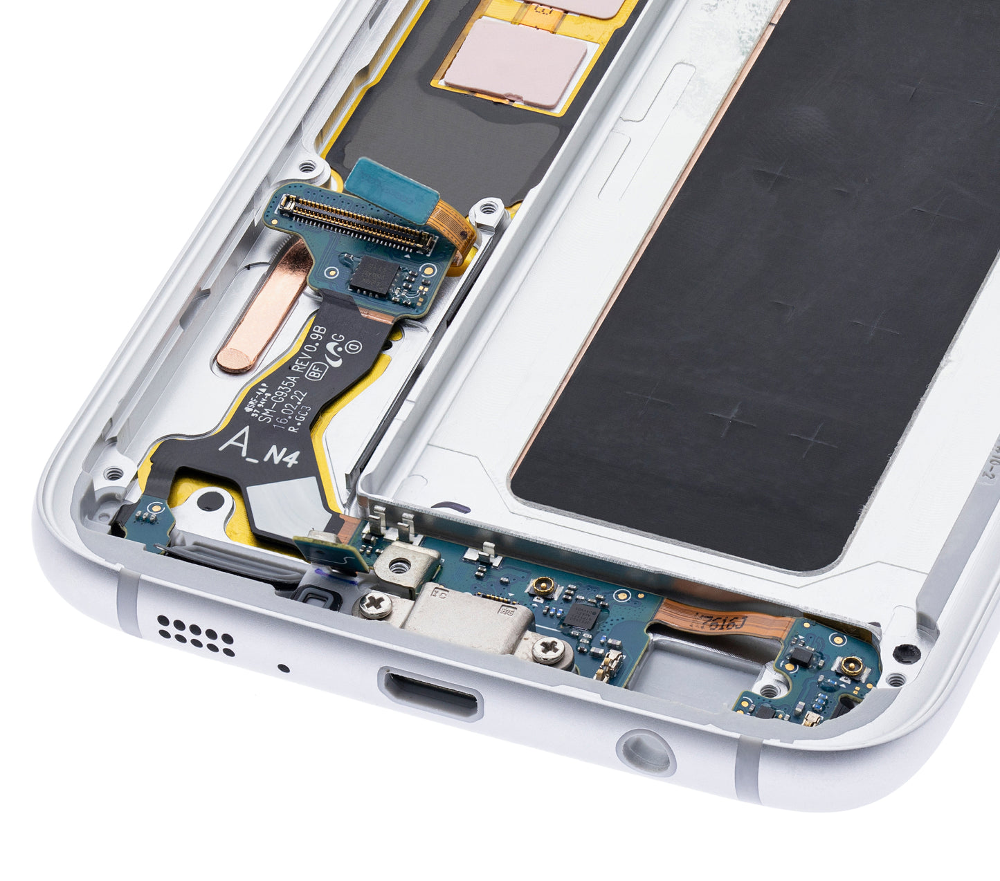 OLED Assembly With Frame For Samsung Galaxy S7 Edge G935A (North American Version) (Refurbished) (White Pearl)