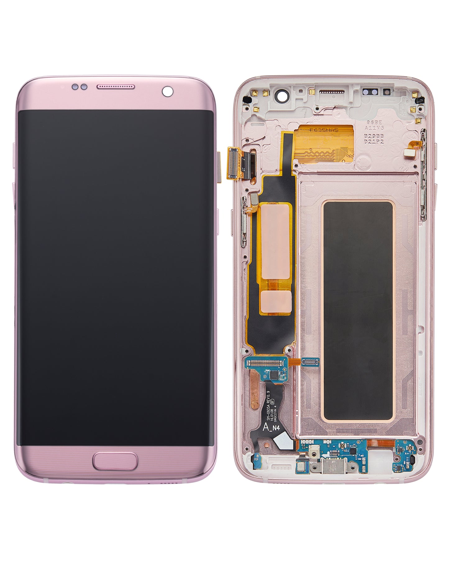 OLED Assembly With Frame For Samsung Galaxy S7 Edge G935A (North American Version) (Refurbished) (Rose Gold)