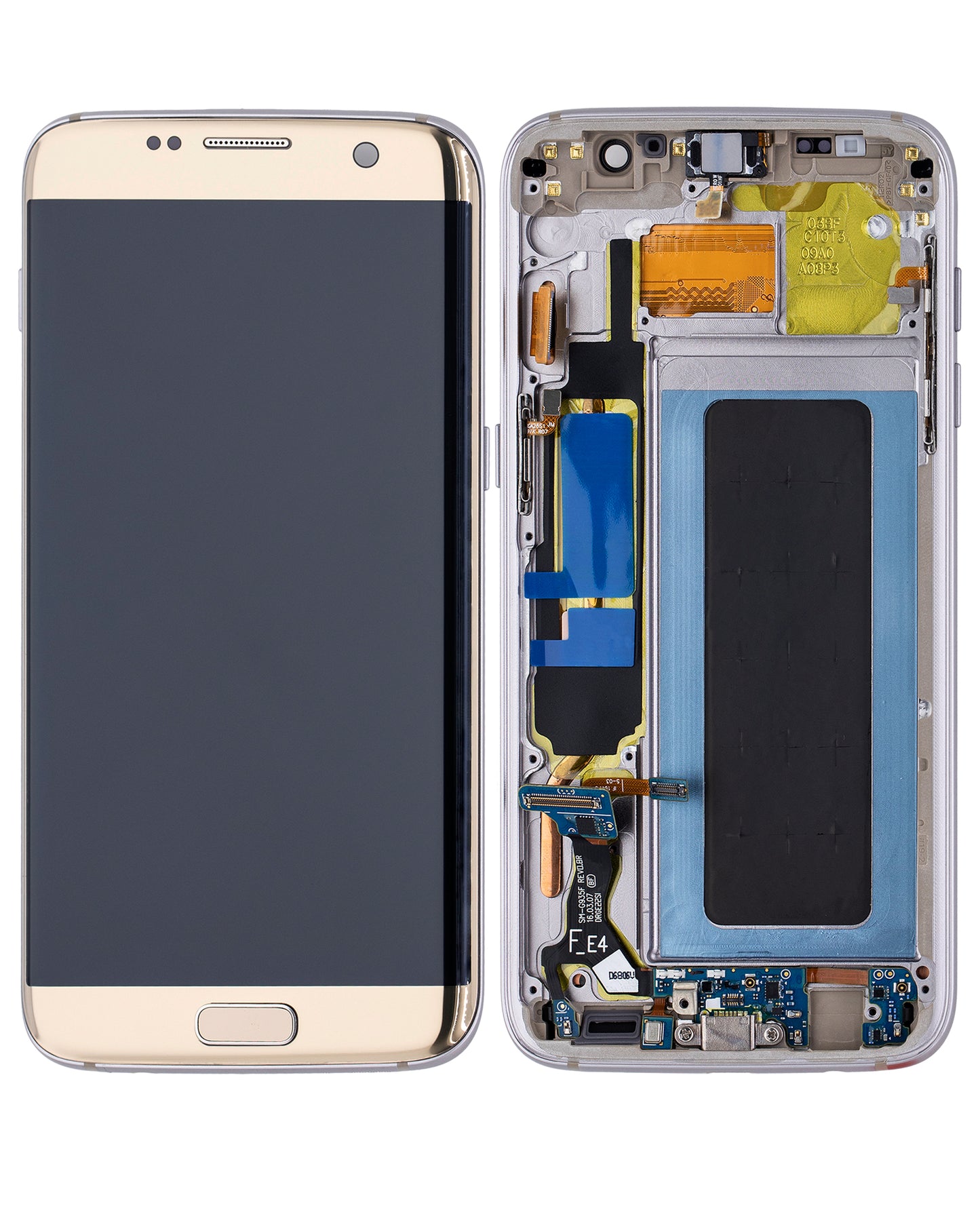 OLED Assembly With Frame For Samsung Galaxy S7 Edge (International / G935F) (Refurbished) (Gold Platinum)